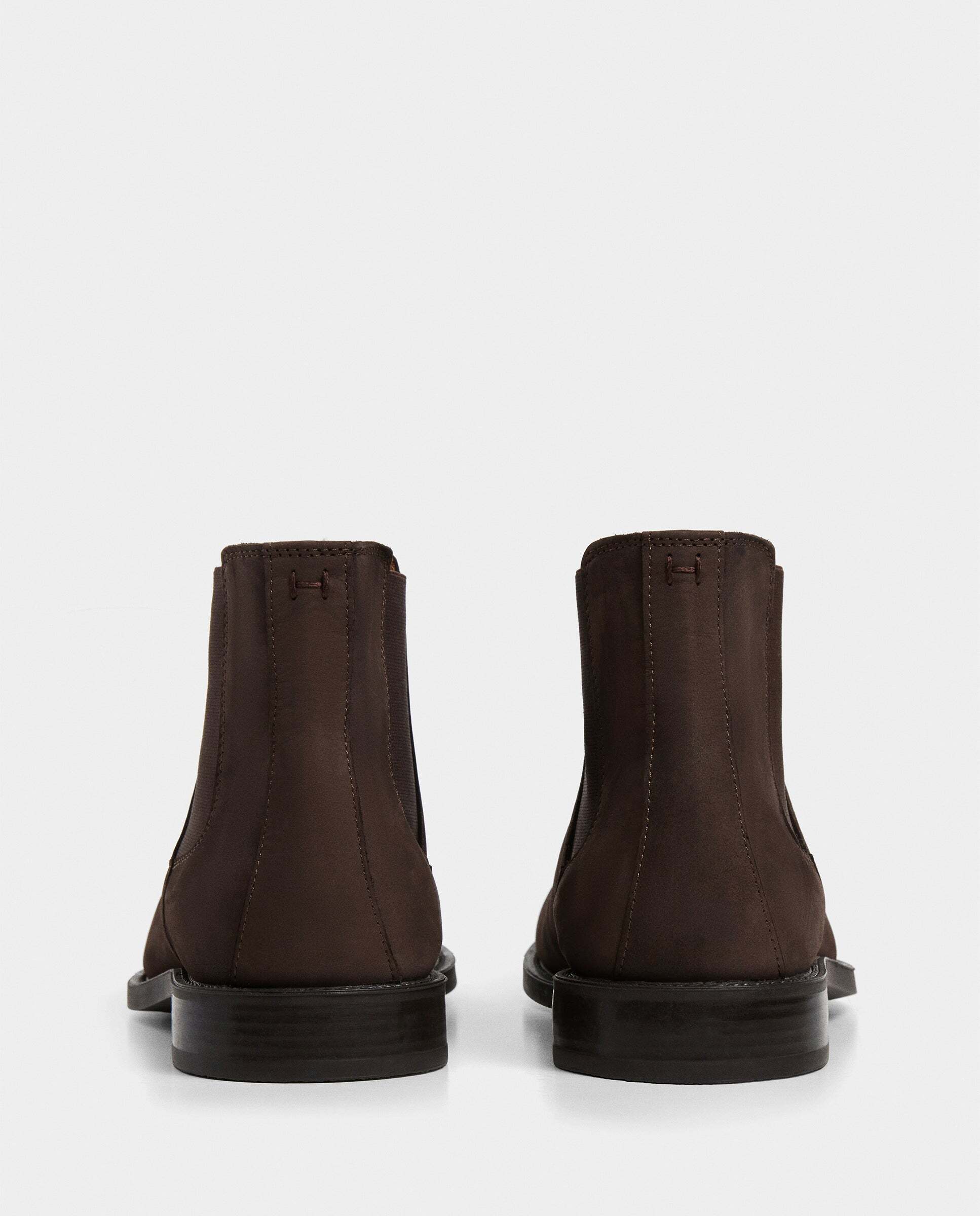 Botas de hombre chelsea de ante hampton - Hackett - Marrón oscuro Marrón oscuro-4