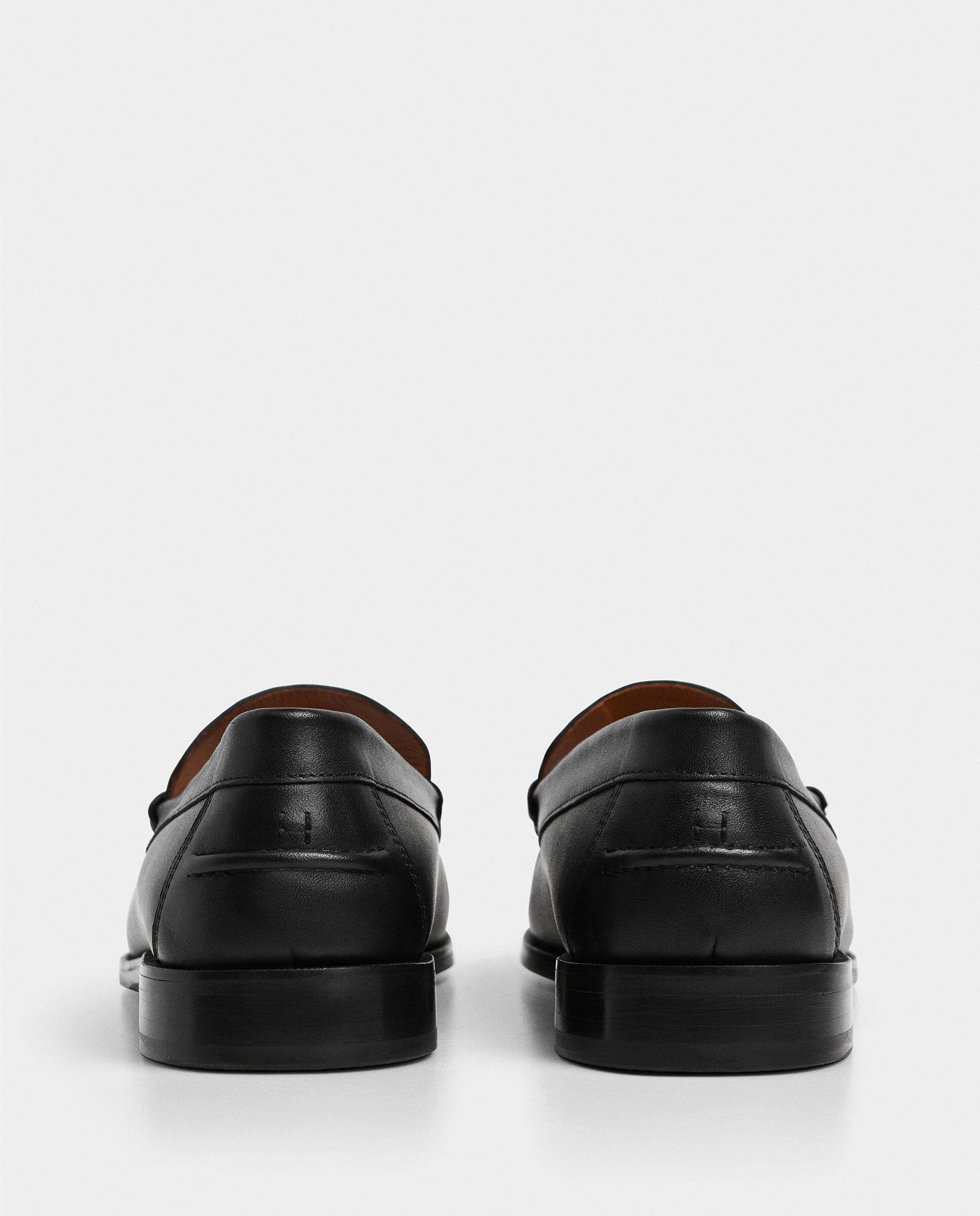 Imagen 4 de Mocasines de piel cobham con tira en empeine - Hackett - Negro Negro