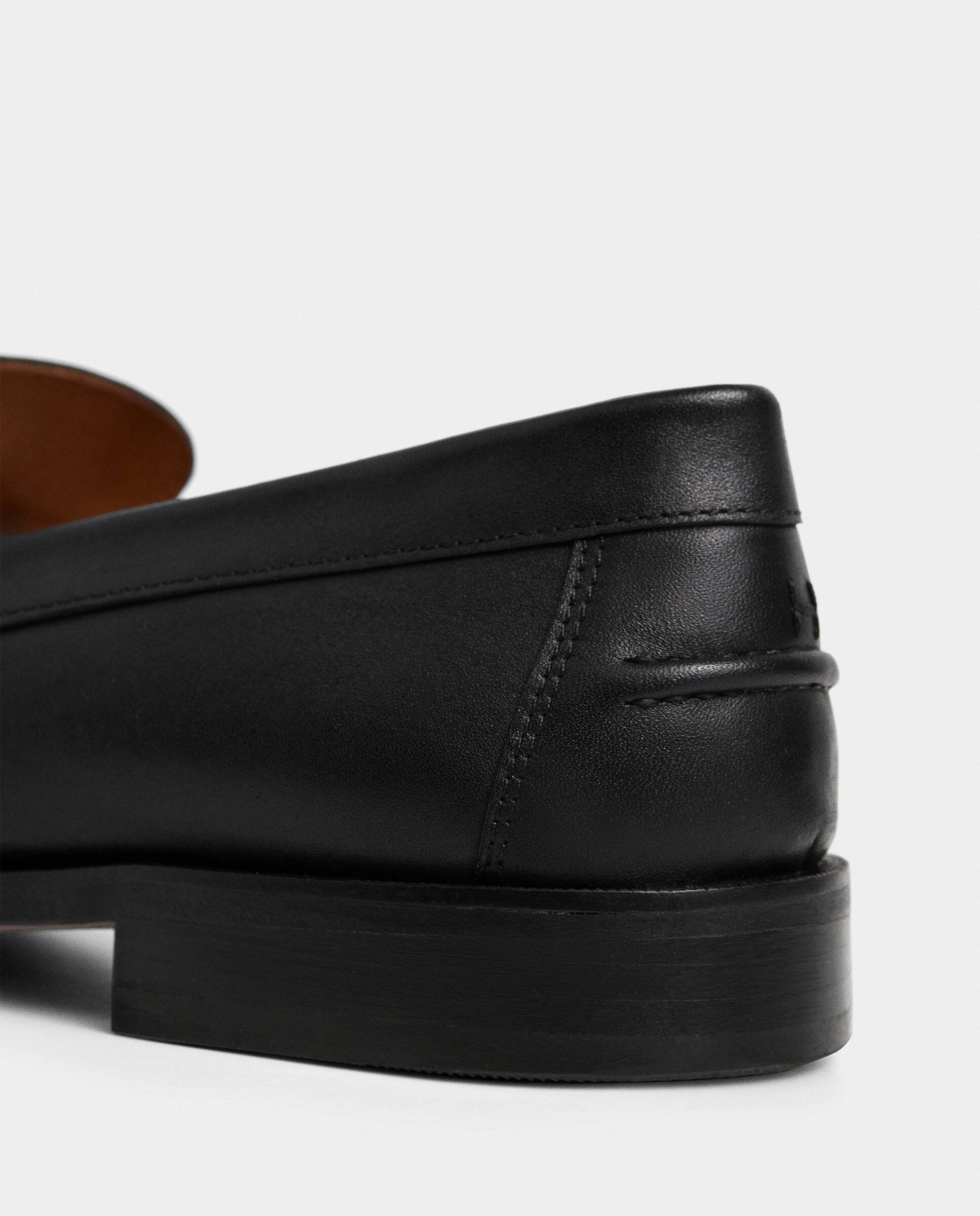 Imagen 5 de Mocasines de piel cobham con tira en empeine - Hackett - Negro Negro