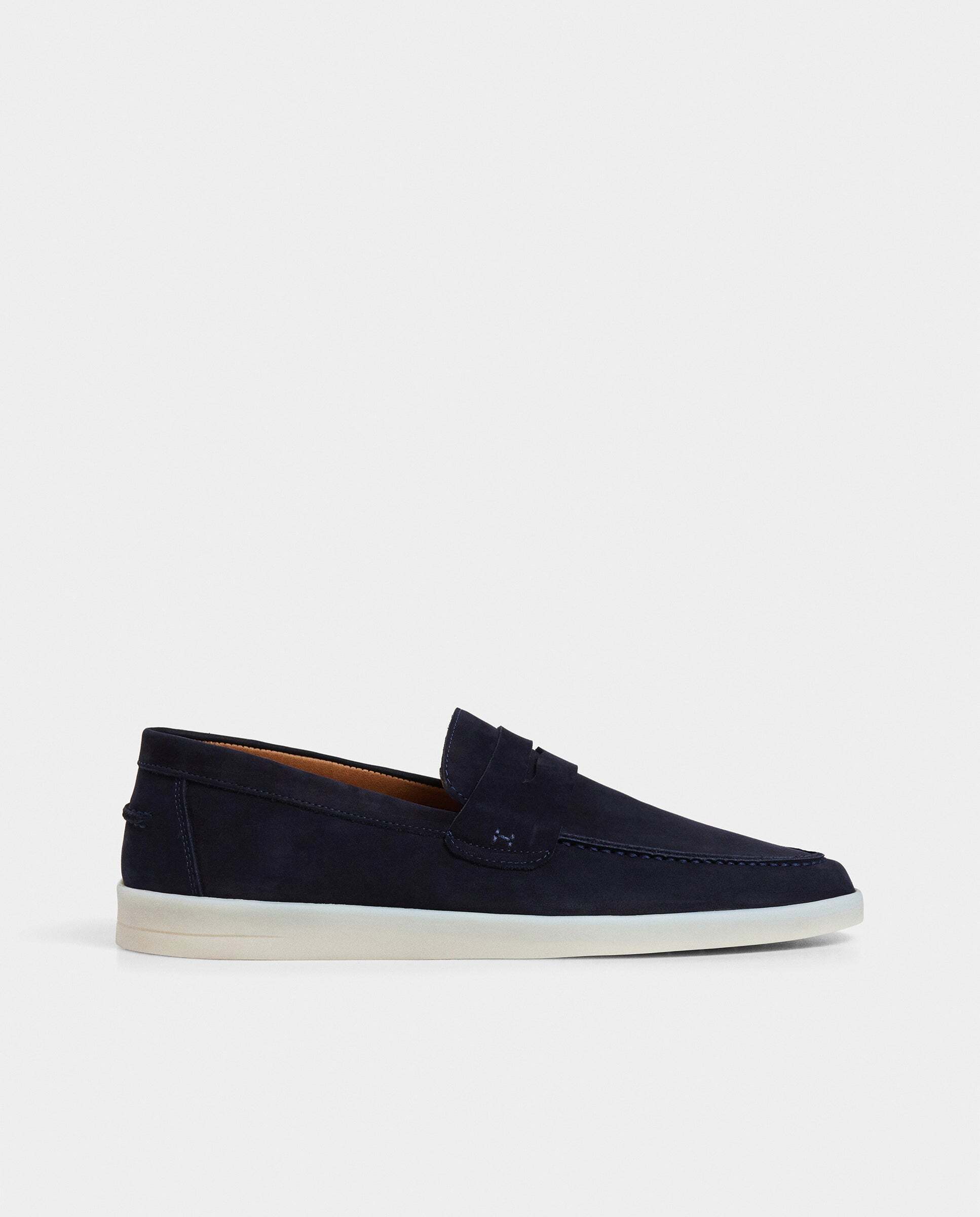 Imagen 0 de Mocasines martin nubuck con tira en empeine Azul marino