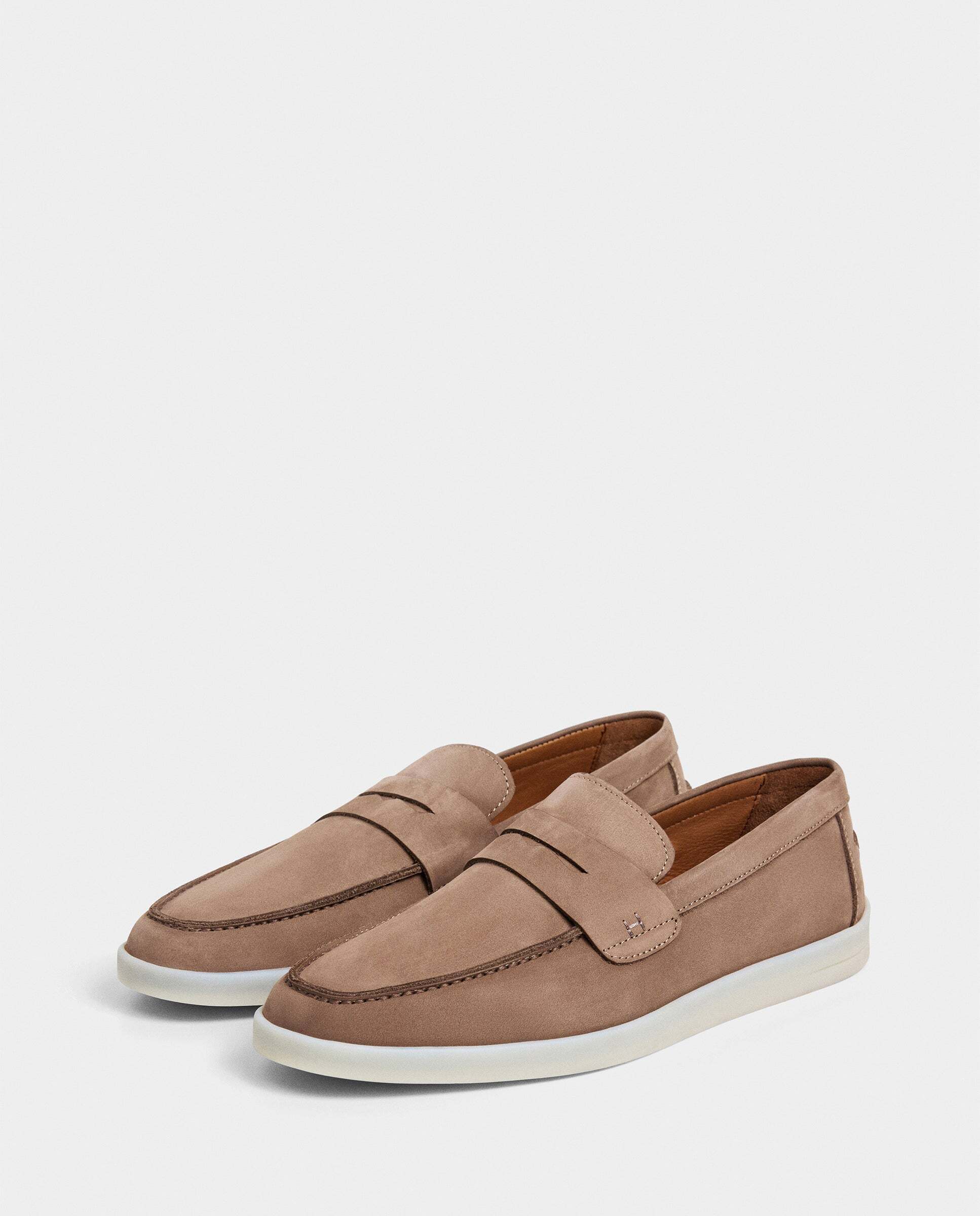 Mocasines martin nubuck con tira en empeine - Hackett - Natural Natural-2