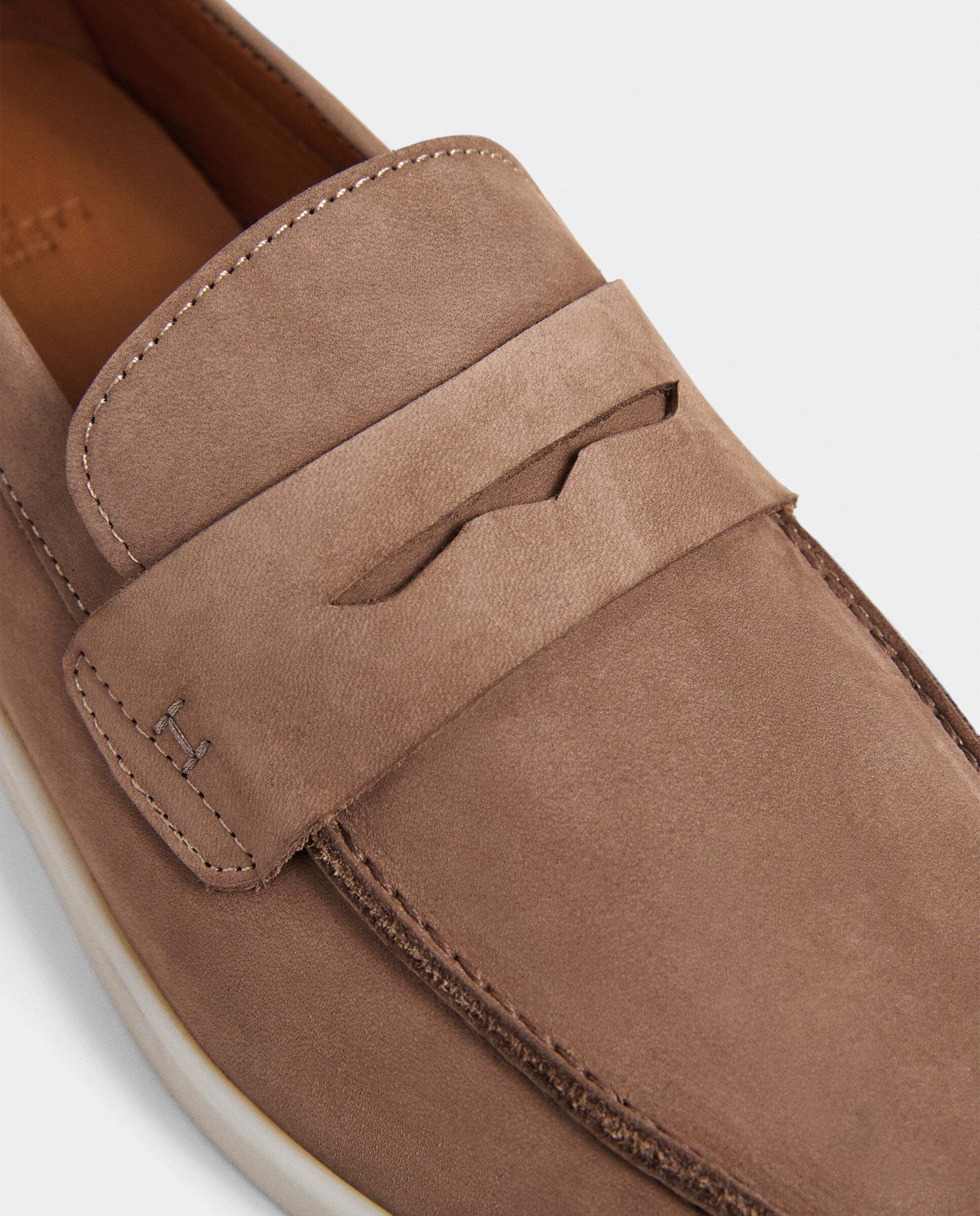 Mocasines martin nubuck con tira en empeine - Hackett - Natural Natural-5