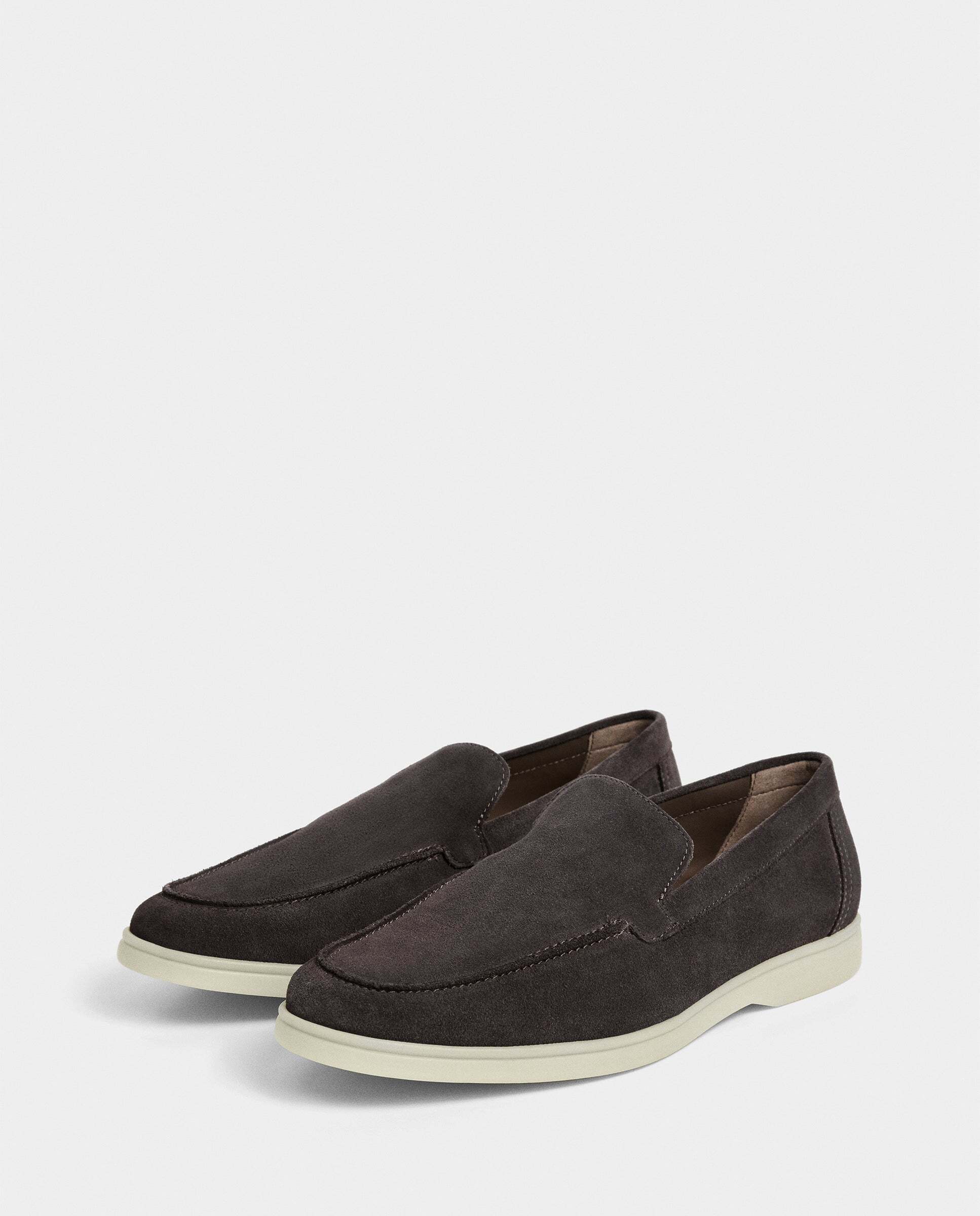 Mocasines de ante de hombre con suela de goma - Hackett - Marrón oscuro Marrón oscuro-2