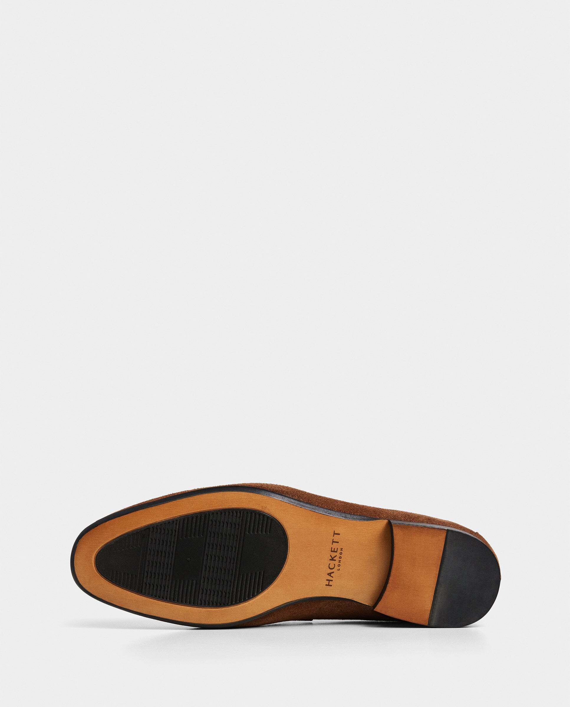 Imagen 6 de Mocasines de ante con tira en empeine regal - Hackett - Naranja Naranja