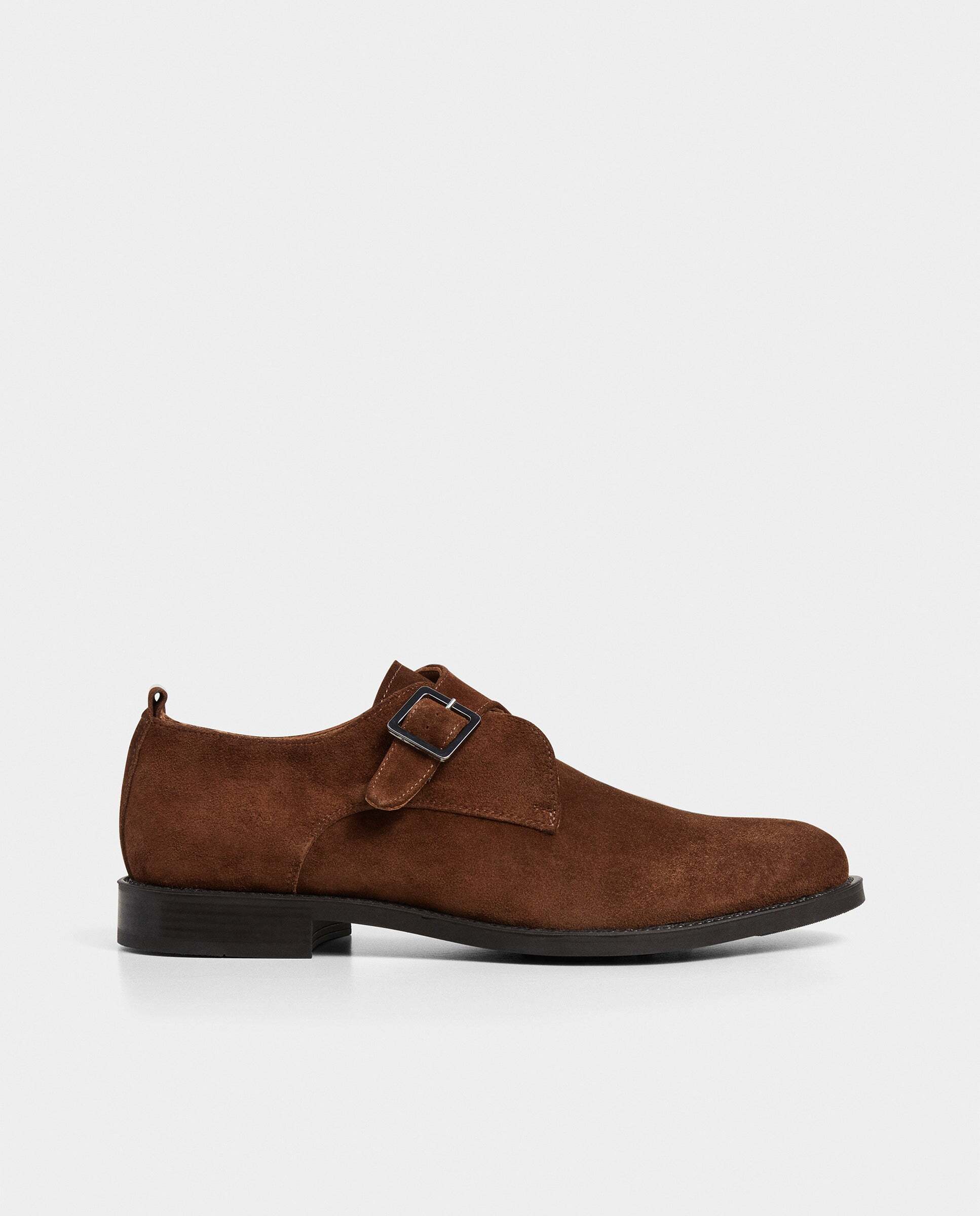 Zapatos monk de ante hampton - Hackett - Naranja Naranja-1
