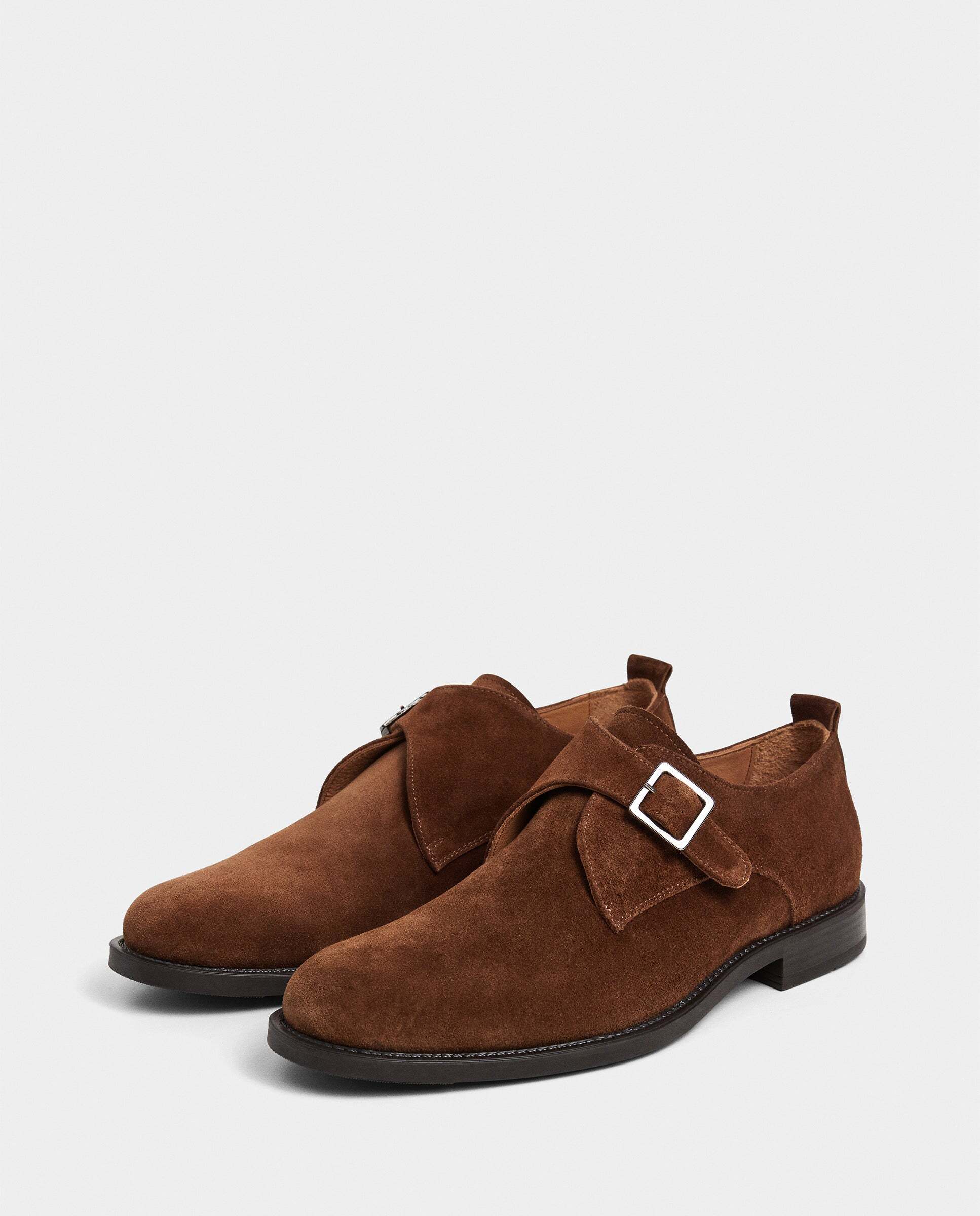 Zapatos monk de ante hampton - Hackett - Naranja Naranja-2