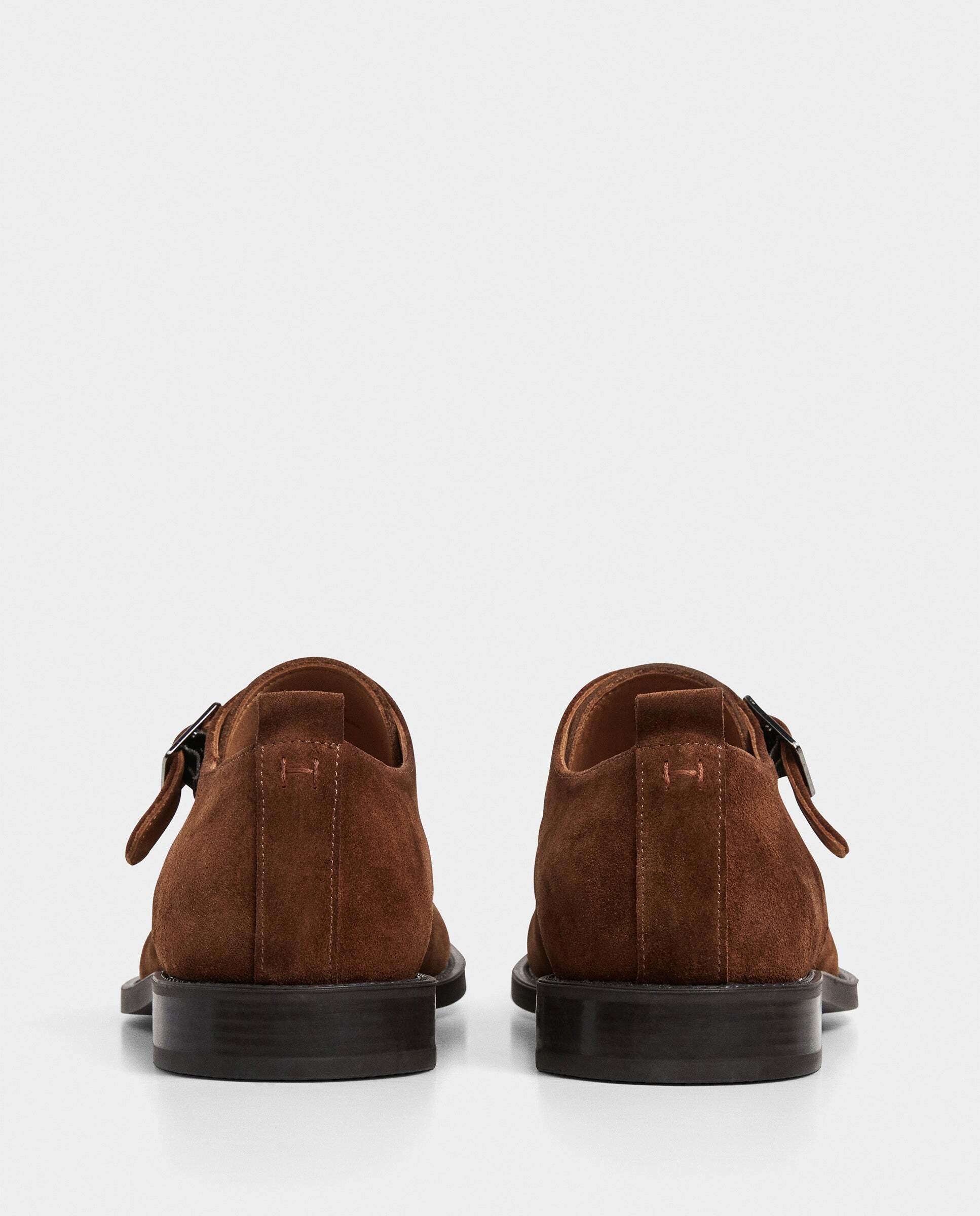 Zapatos monk de ante hampton - Hackett - Naranja Naranja-4