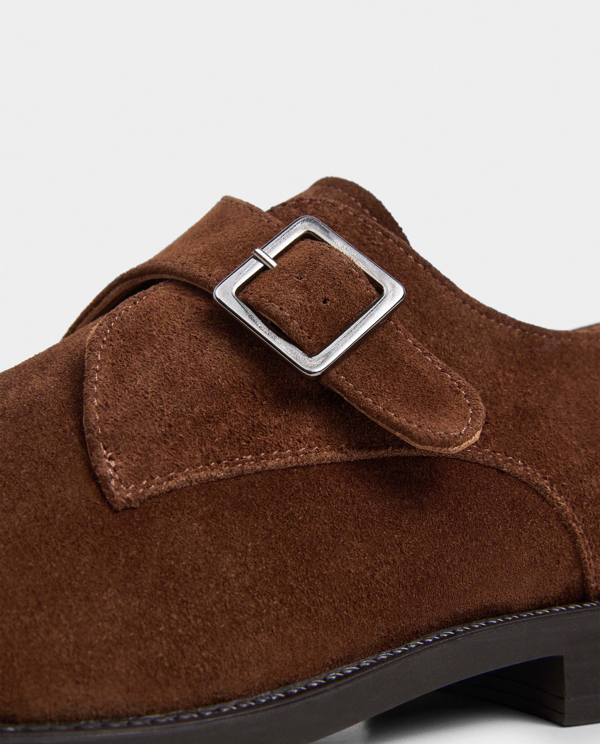 Zapatos monk de ante hampton - Hackett - Naranja Naranja-5
