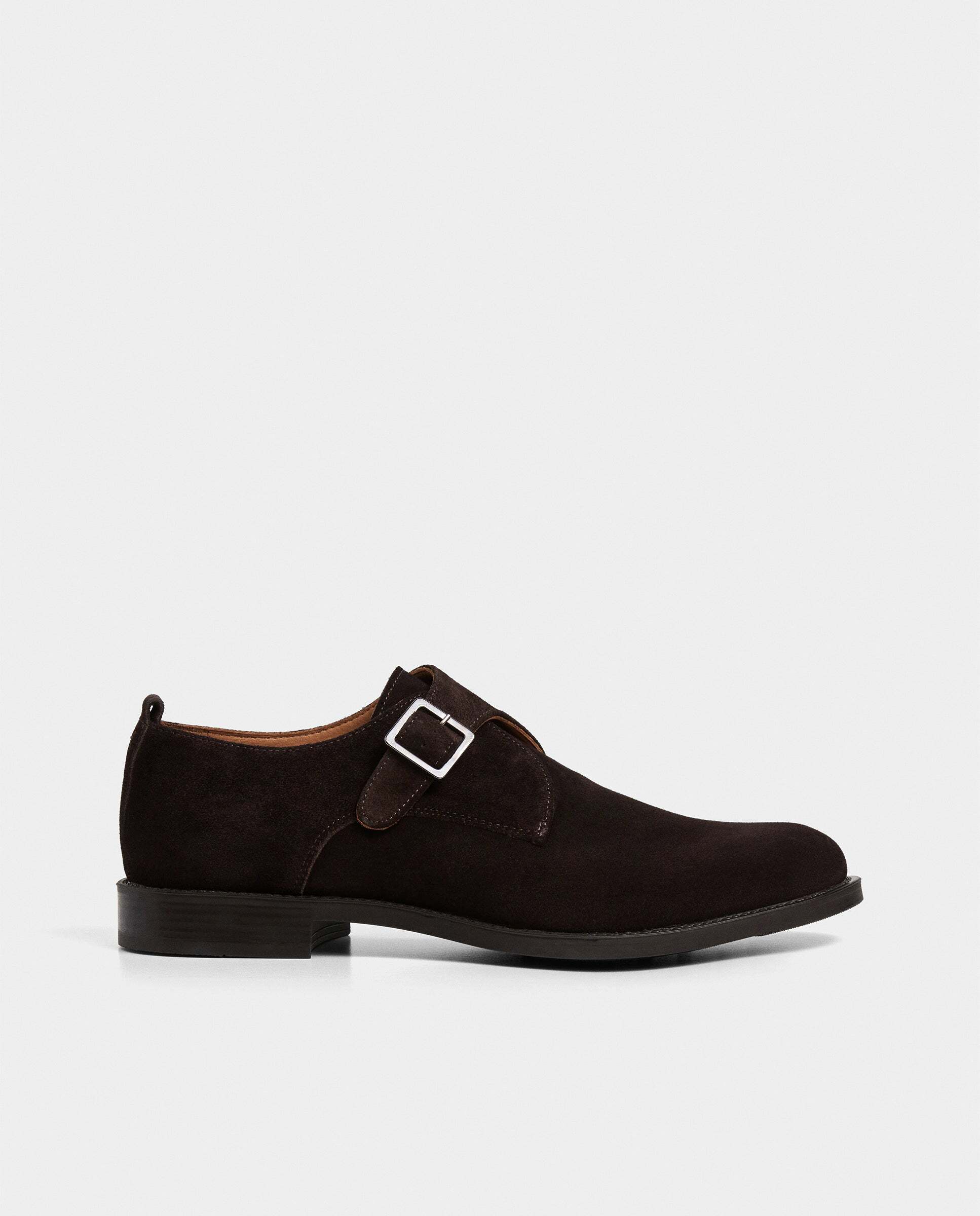 Zapatos monk de ante hampton - Hackett - Marrón oscuro Marrón oscuro-1
