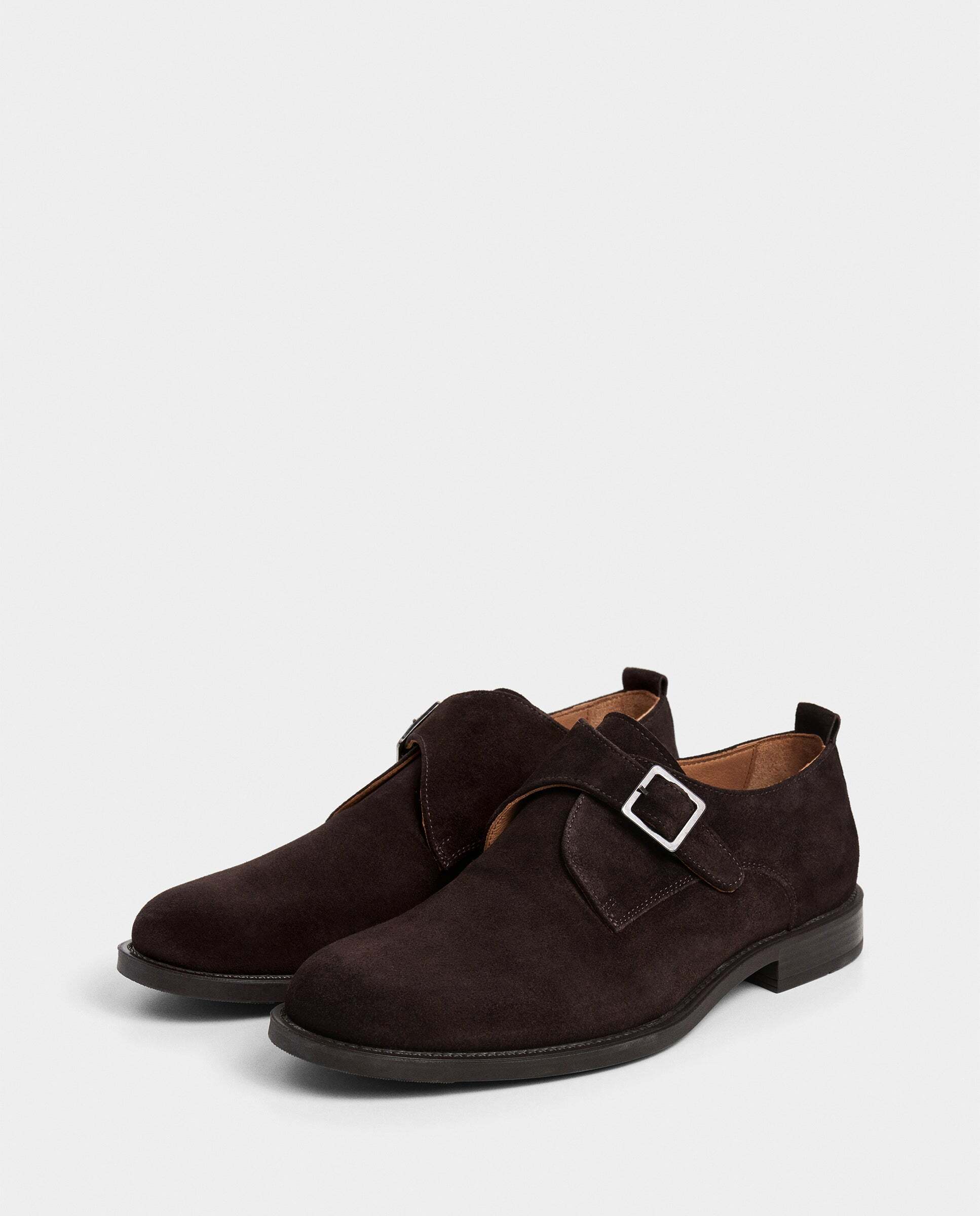 Zapatos monk de ante hampton - Hackett - Marrón oscuro Marrón oscuro-2