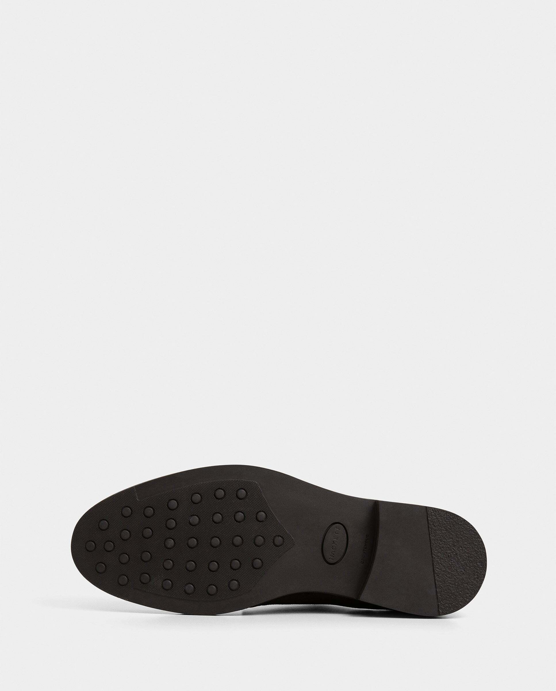 Zapatos monk de ante hampton - Hackett - Marrón oscuro Marrón oscuro-6