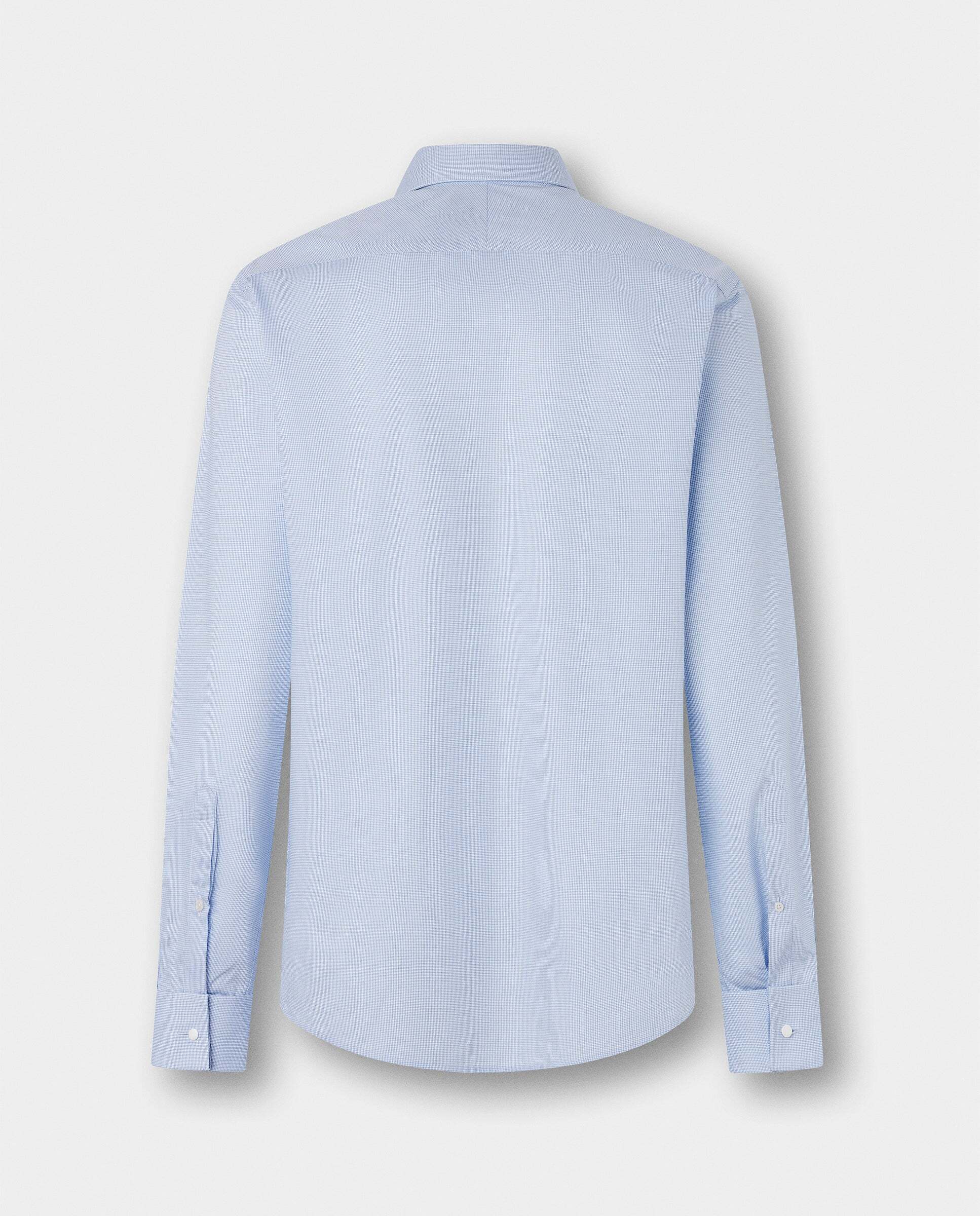 Camisa de hombre formal cuadros bicolor fit tailored - Hackett - Azul Azul-6