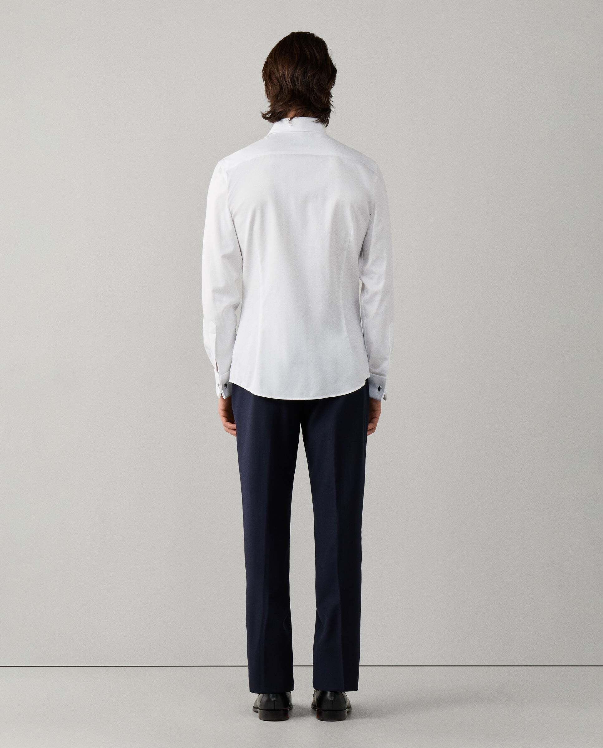 Camisa de hombre formal en espiga fit tailored - Hackett - Blanco Blanco-3