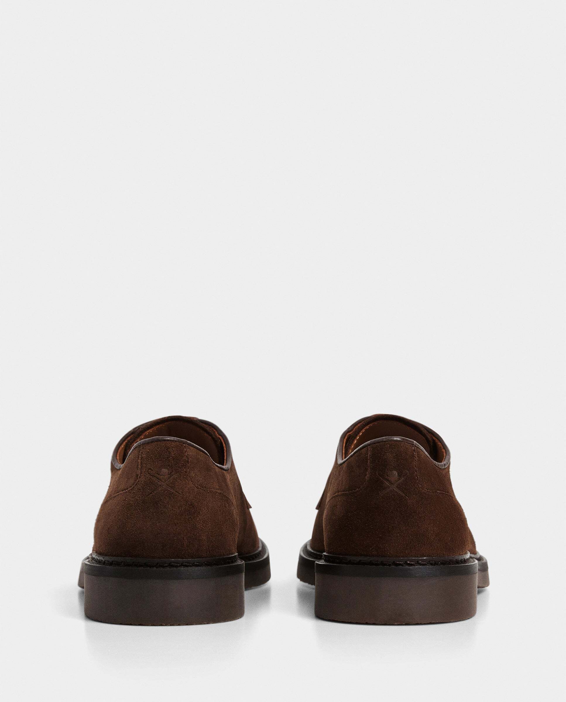 Imagen 4 de Zapatos bluchers de ante elsted - Hackett - Nuez Marrón claro