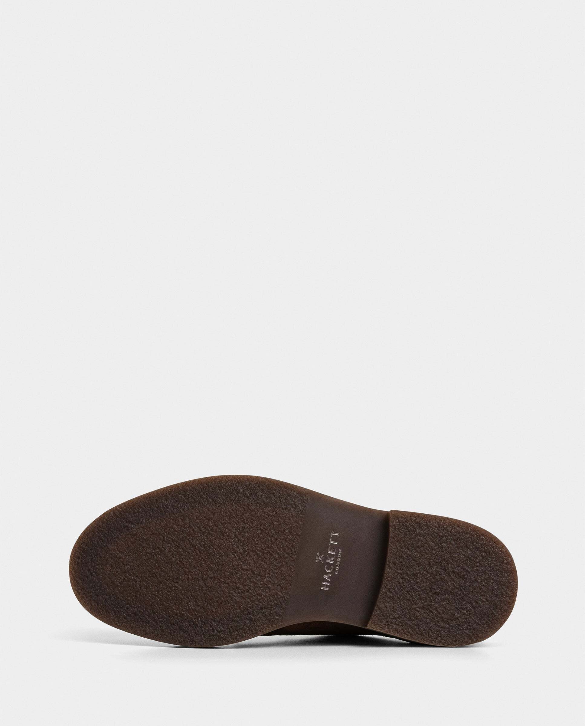 Imagen 6 de Zapatos bluchers de ante elsted - Hackett - Nuez Marrón claro