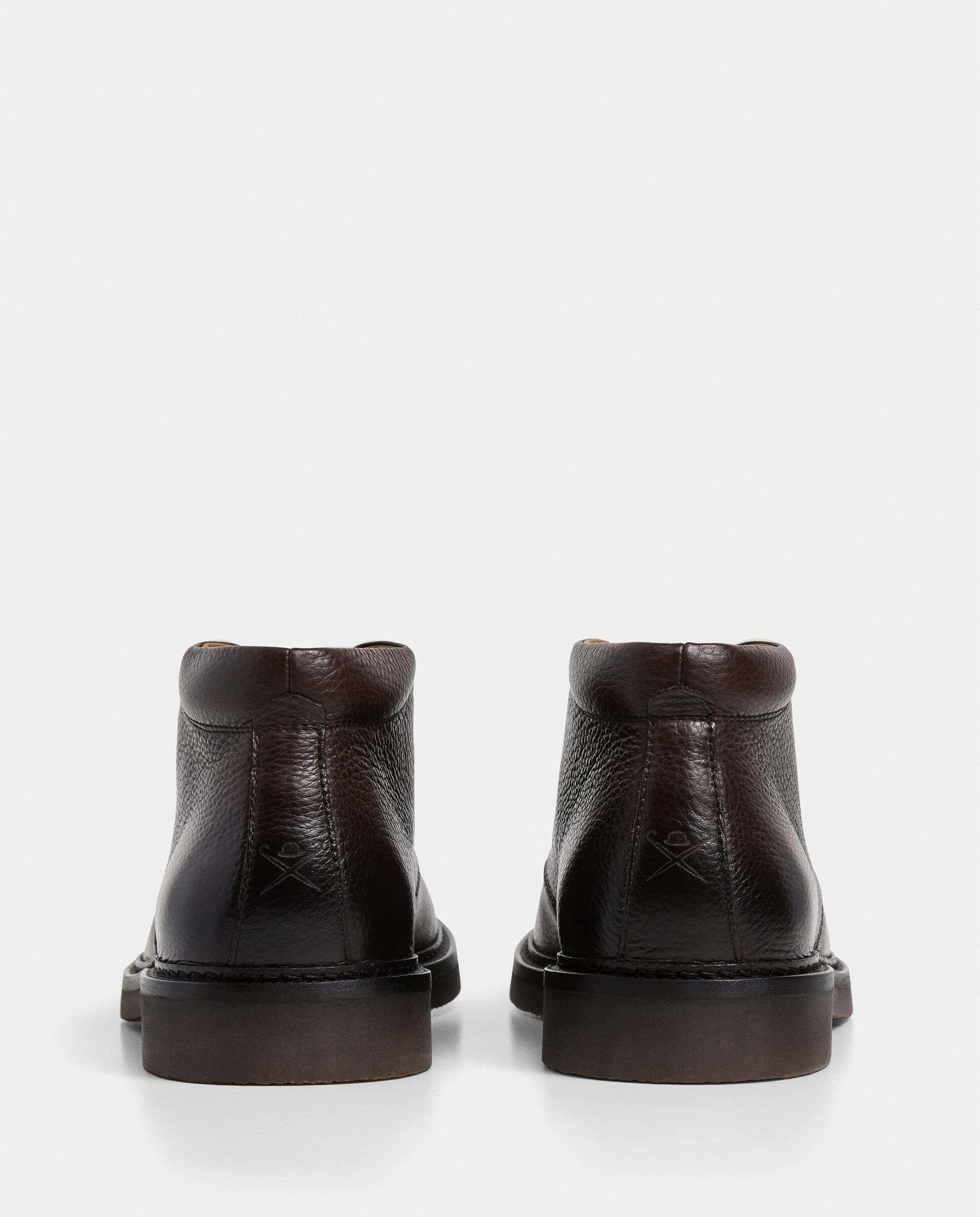 Imagen 4 de Botines de hombre chukka de piel elsted - Hackett - Marrón oscuro Marrón oscuro
