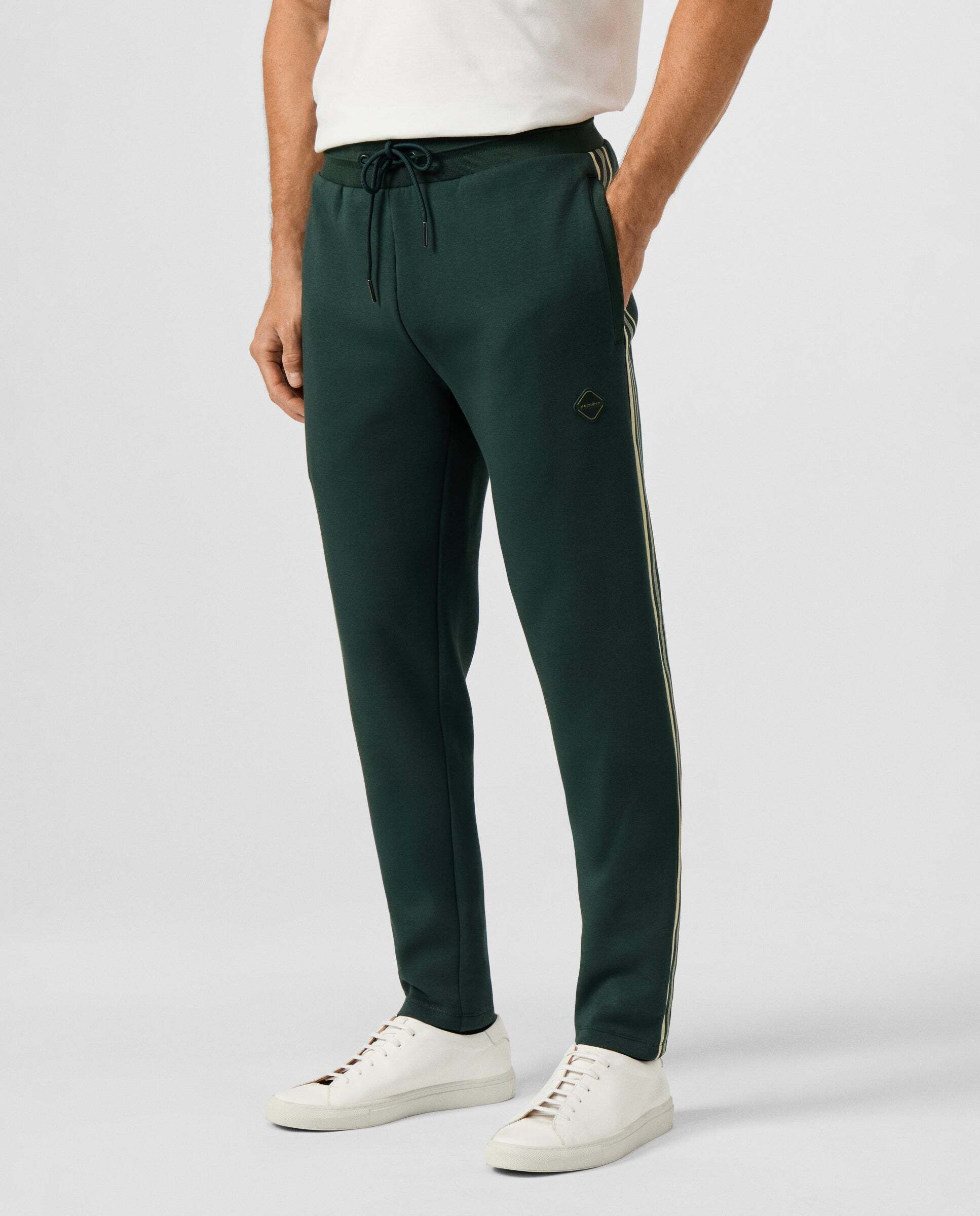 Jogger de felpa members track - Hackett - Verde Verde-1