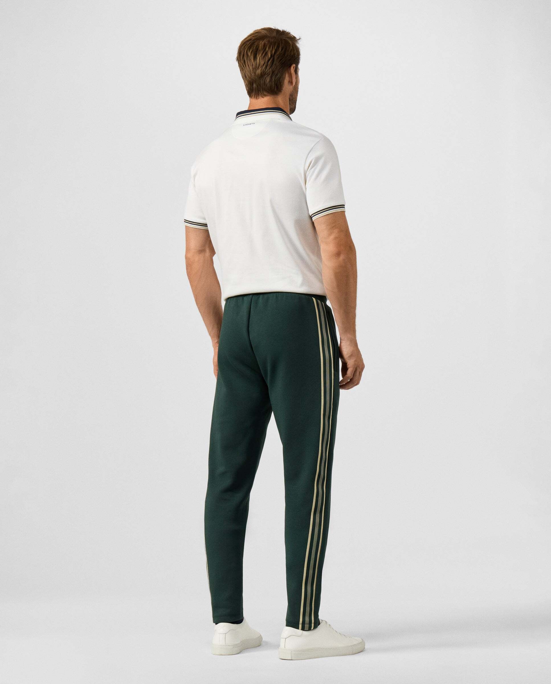 Jogger de felpa members track - Hackett - Verde Verde-3