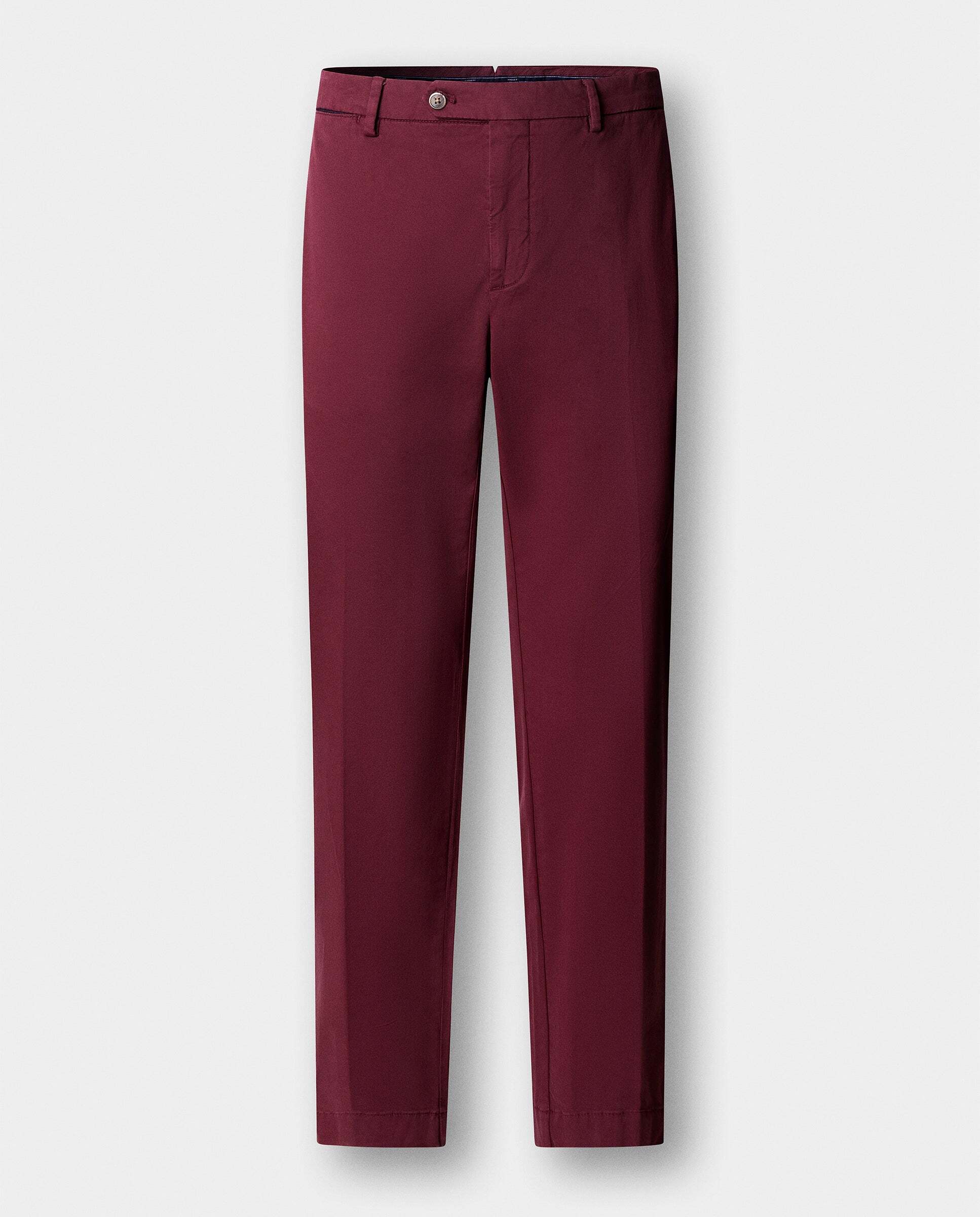 Chino sanderson algodón elástico fit tailored - Hackett - Rojo Rojo-6