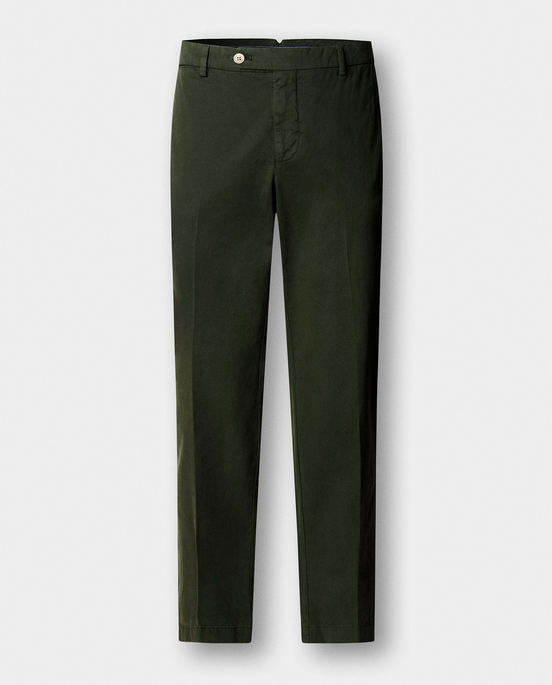 Chino sanderson algodón elástico fit tailored - Hackett - Verde Verde-6
