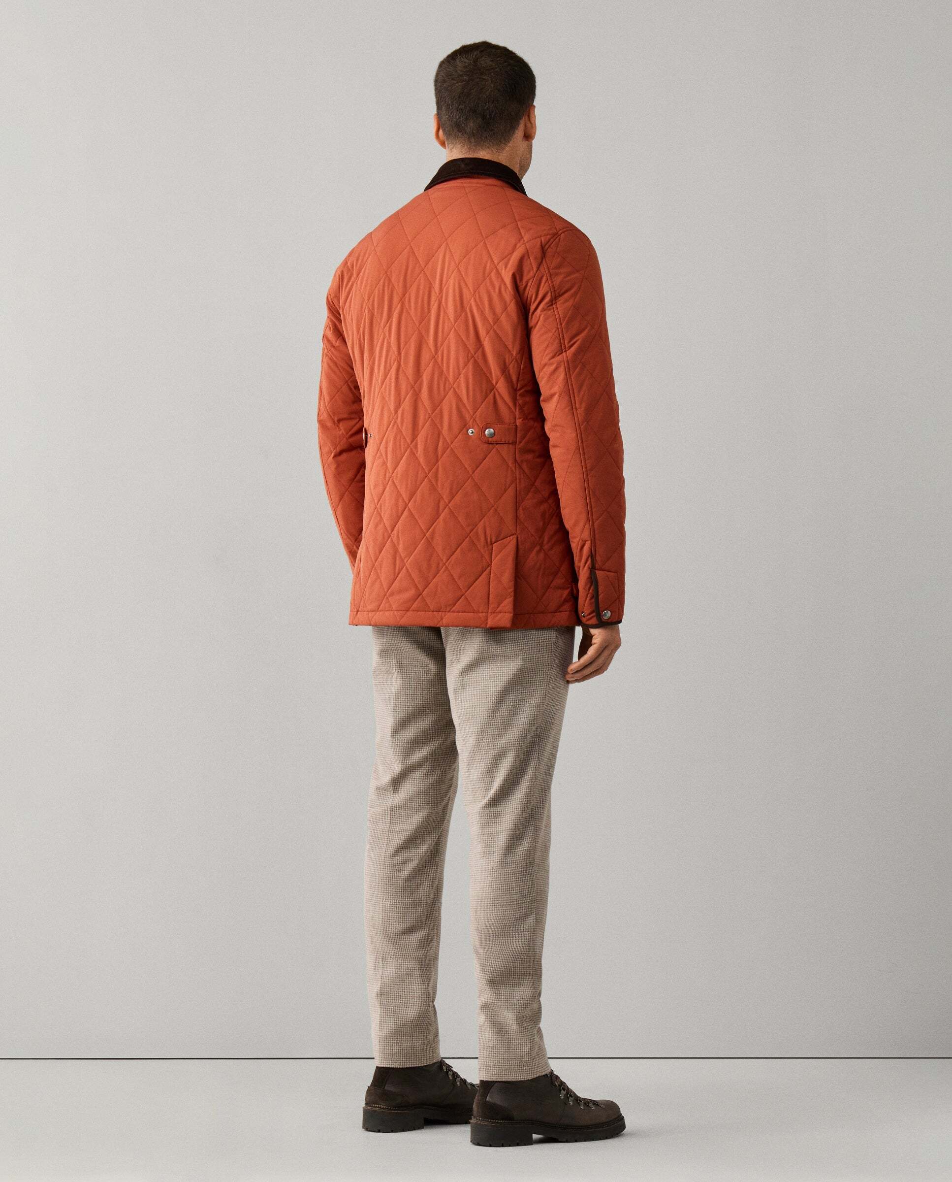 Chaqueta de hombre acolchada - Hackett - Naranja Naranja-4
