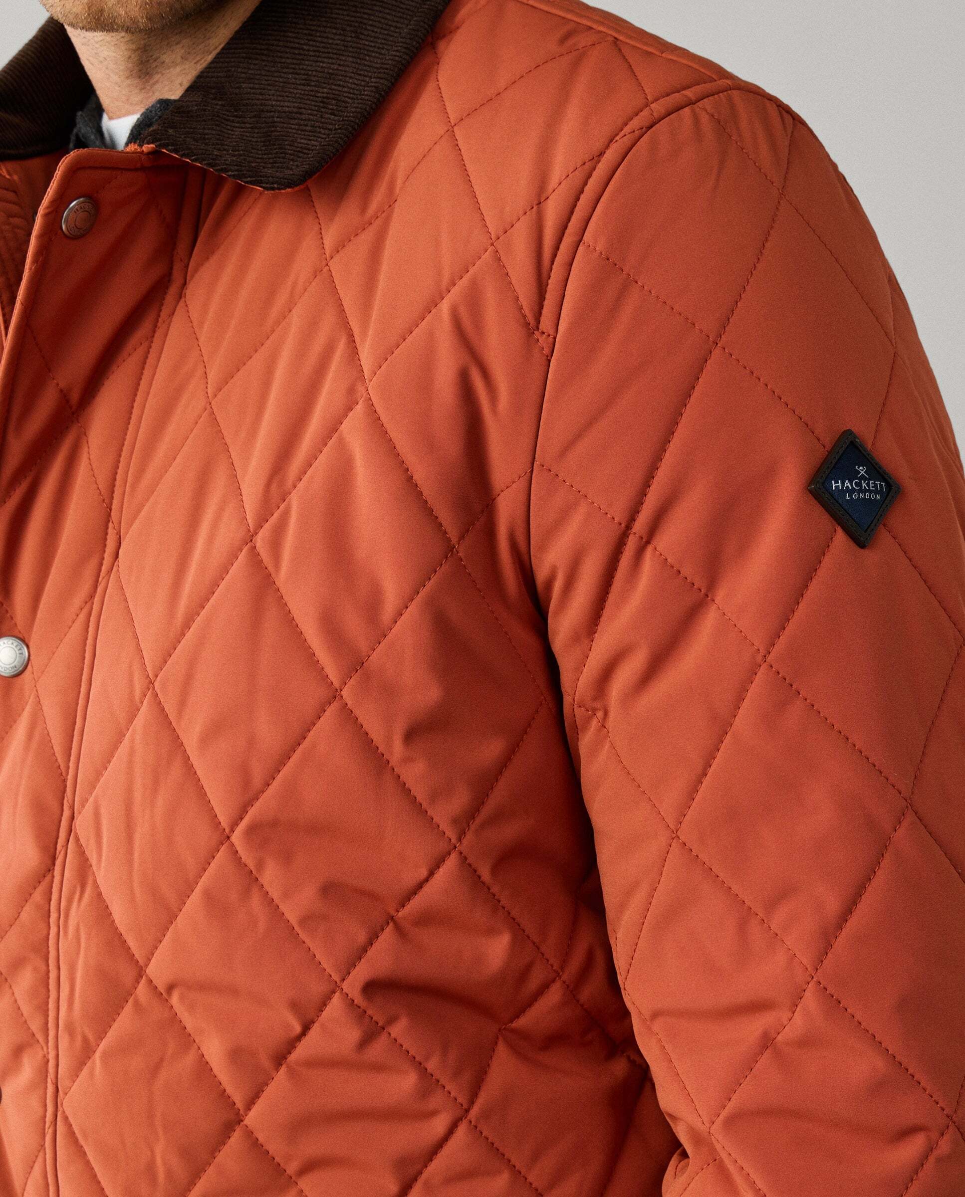 Chaqueta de hombre acolchada - Hackett - Naranja Naranja-5