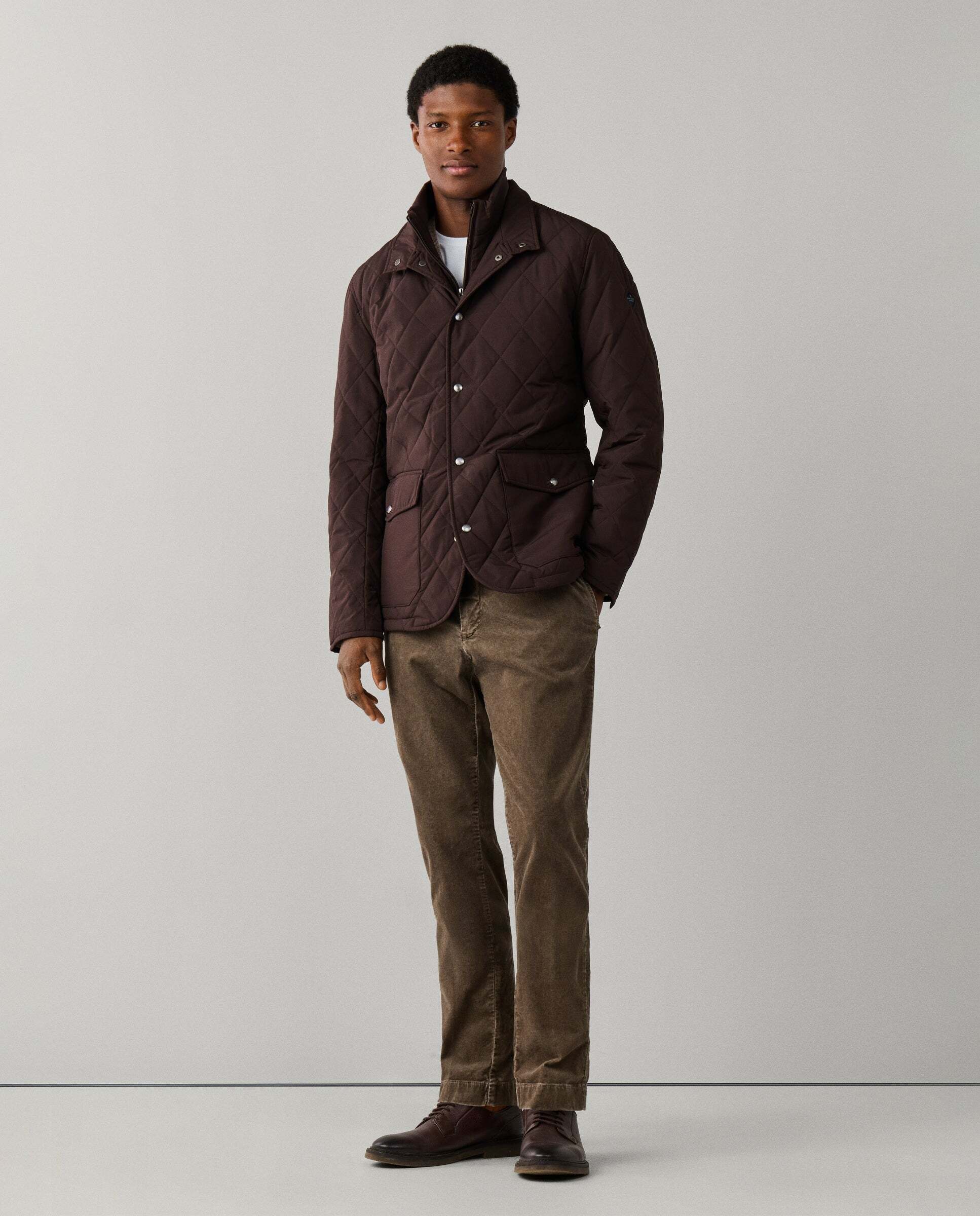 Chaqueta de hombre paddock - Hackett - Ébano Ébano-2