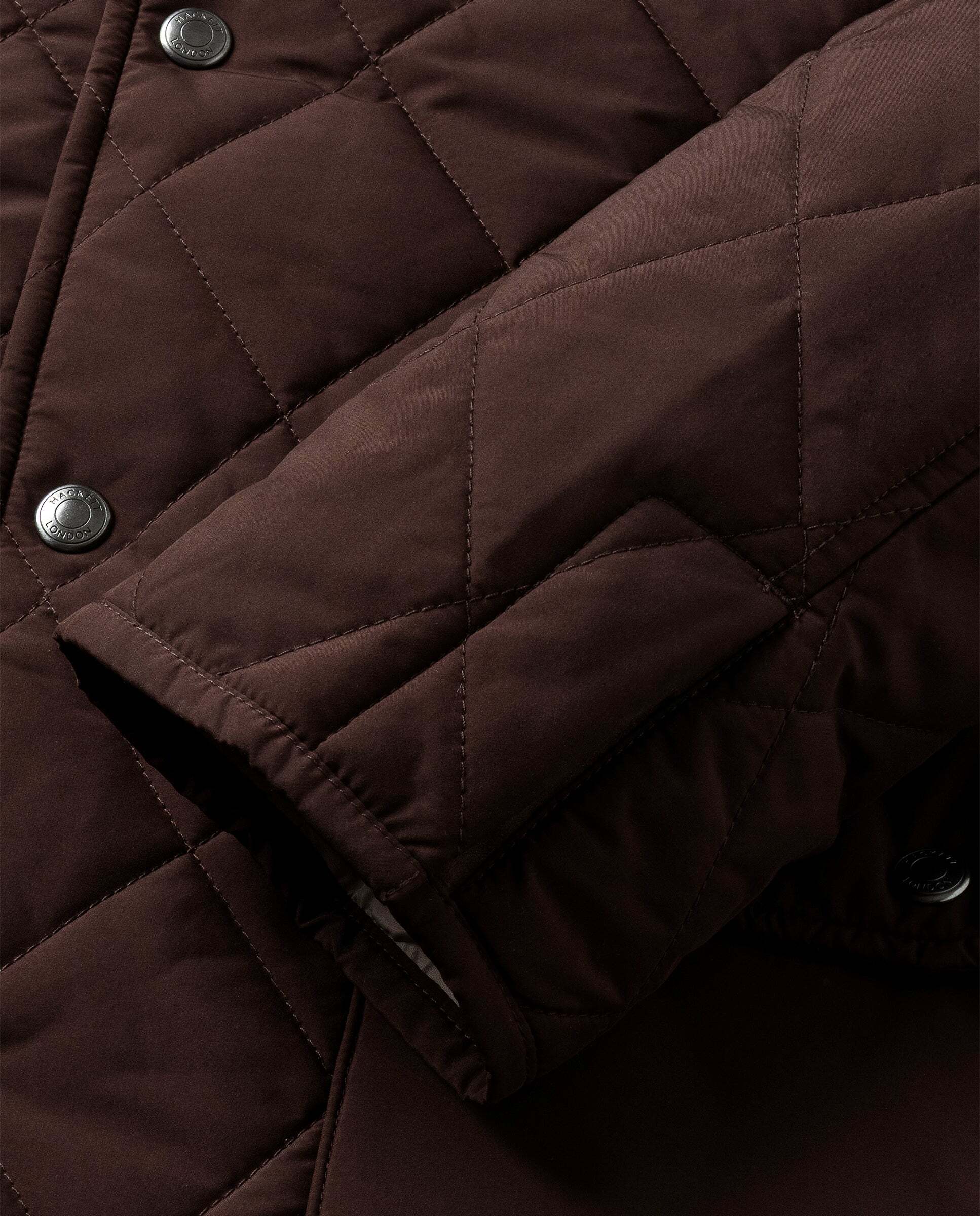 Chaqueta de hombre paddock - Hackett - Ébano Ébano-5