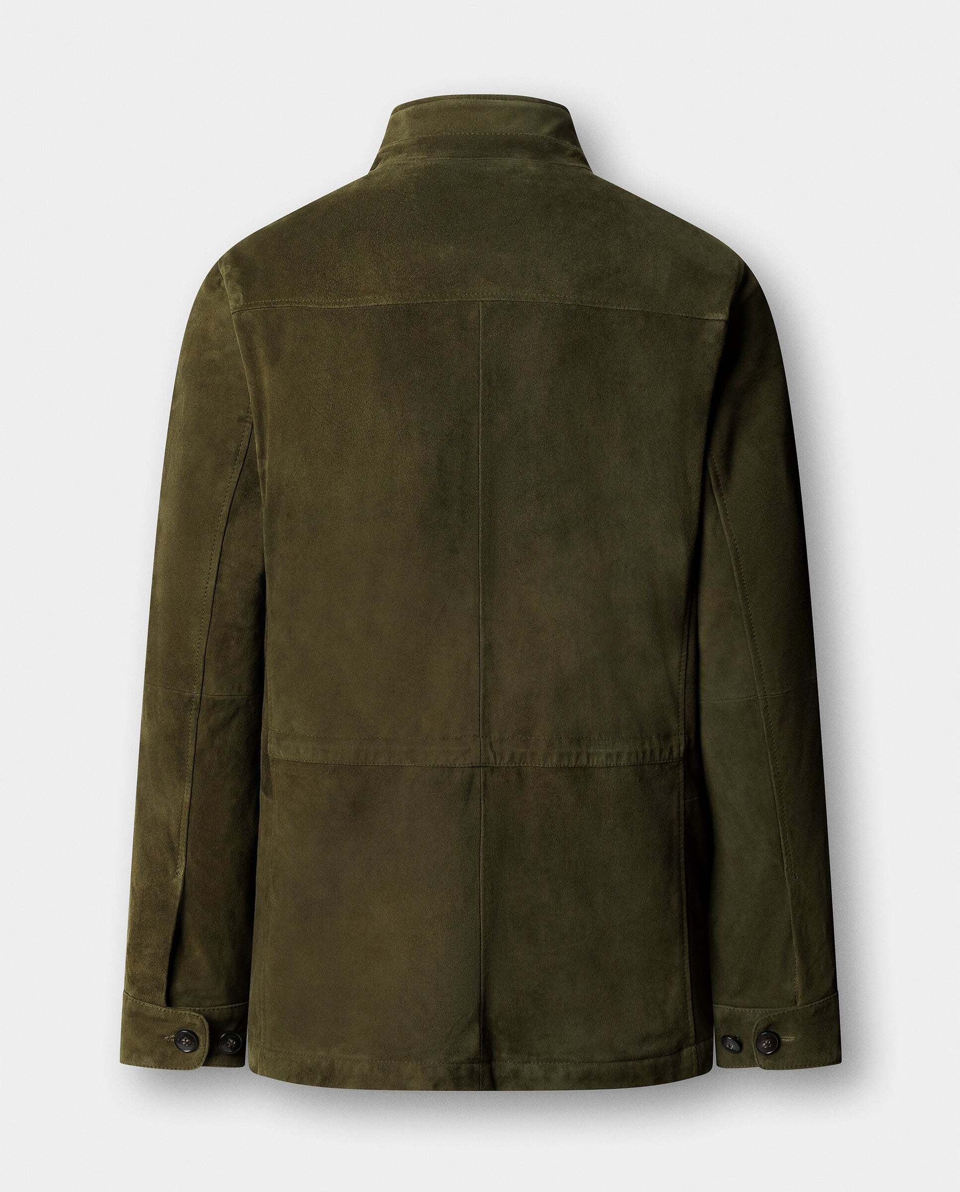 Chaqueta de hombre de ante cuatro bolsillos - Hackett - Verde Verde-7