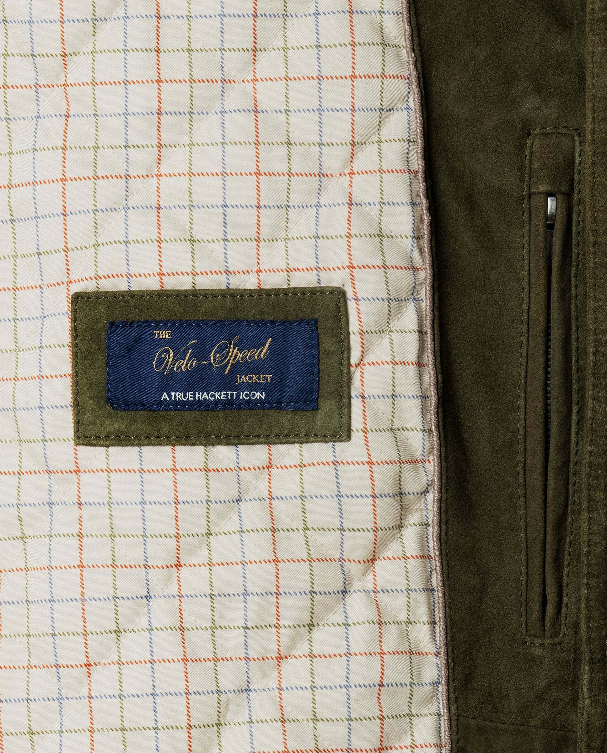 Chaqueta de hombre de ante cuatro bolsillos - Hackett - Verde Verde-8