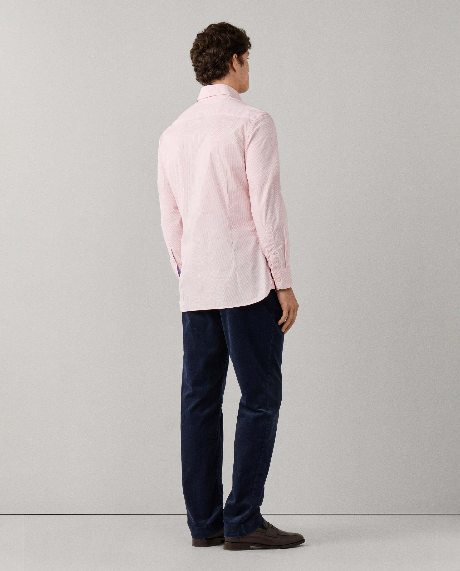 Imagen 3 de Camisa de hombre rayas city deck fit tailored - Hackett - Rosa Rosa