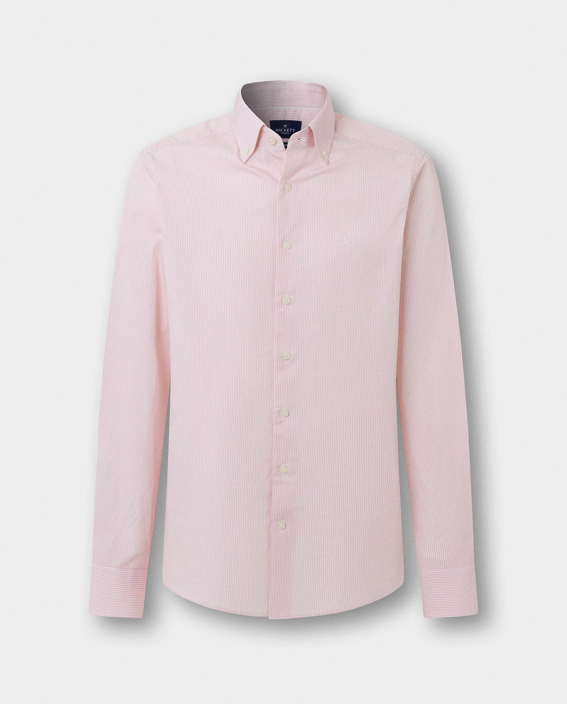Imagen 6 de Camisa de hombre rayas city deck fit tailored - Hackett - Rosa Rosa