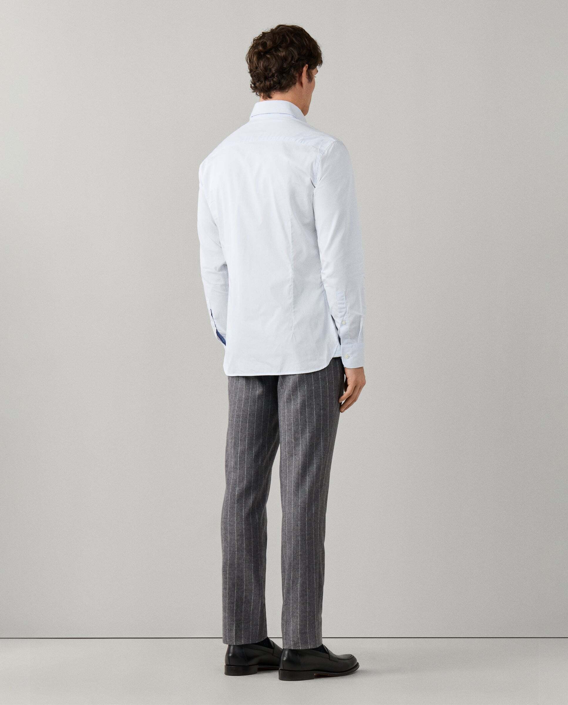 Imagen 3 de Camisa de hombre rayas city deck fit tailored - Hackett - Azul claro Azul claro