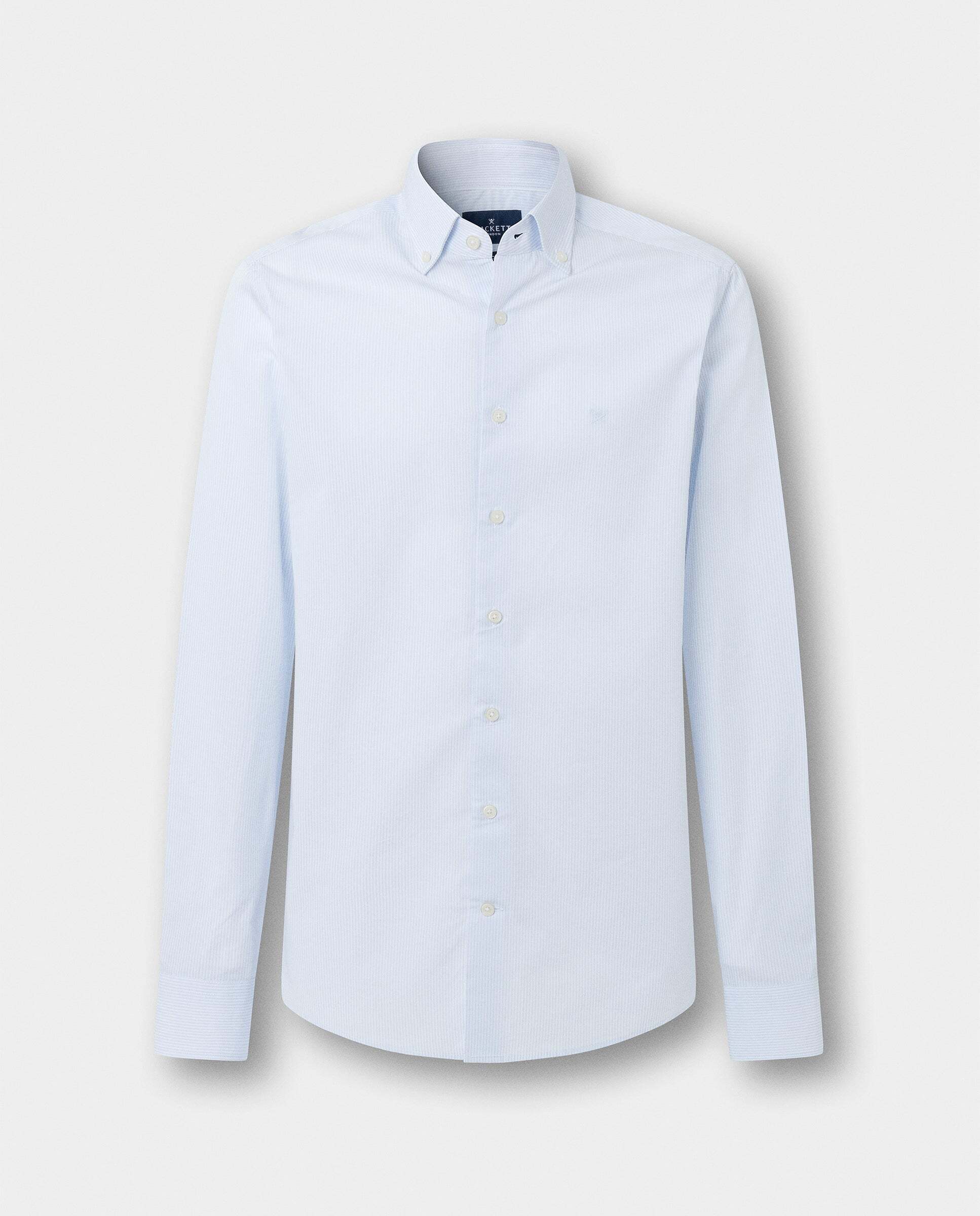 Imagen 6 de Camisa de hombre rayas city deck fit tailored - Hackett - Azul claro Azul claro