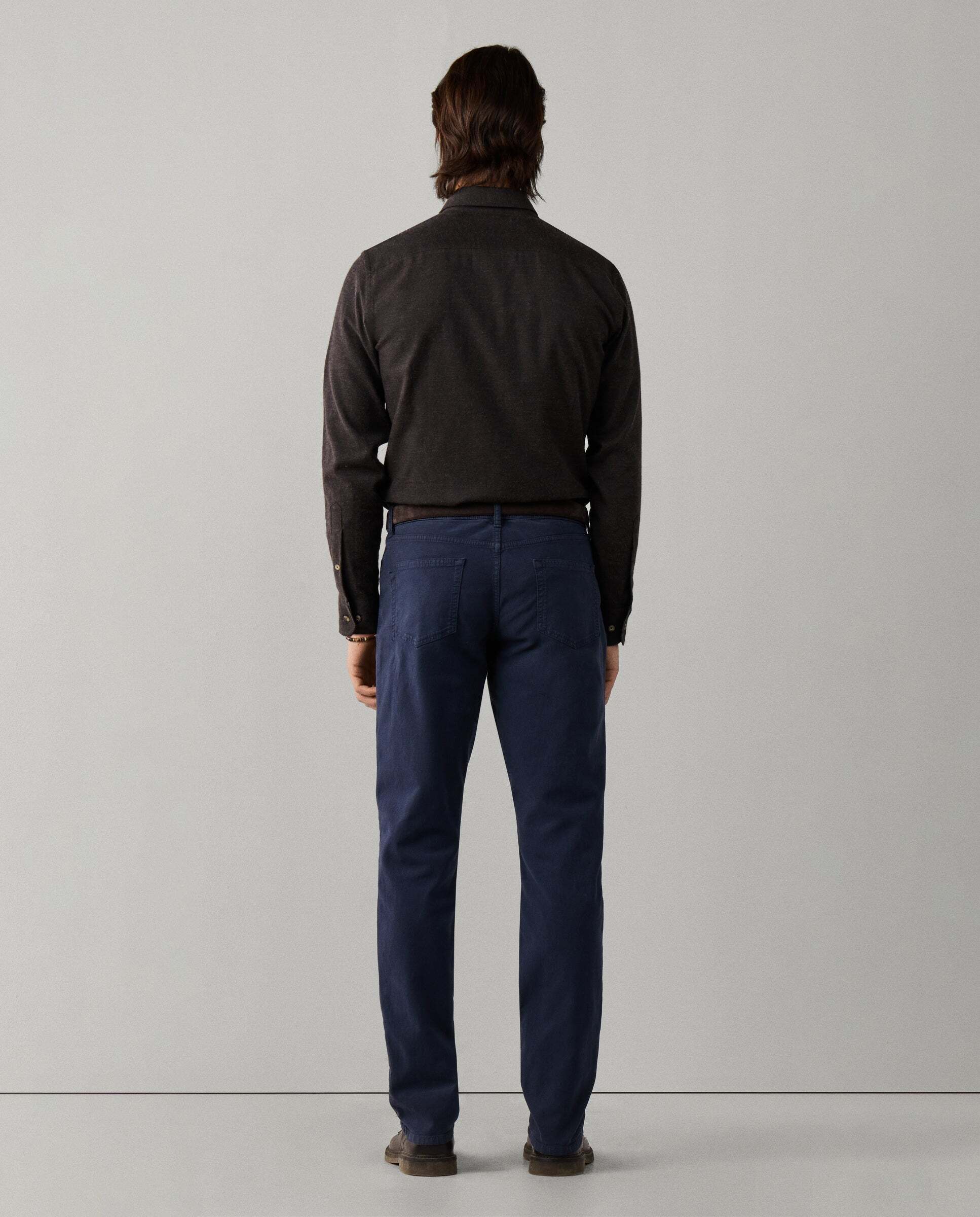 Pantalón de hombre texturizado trinity fit regular - Hackett - Azul marino Azul marino-3