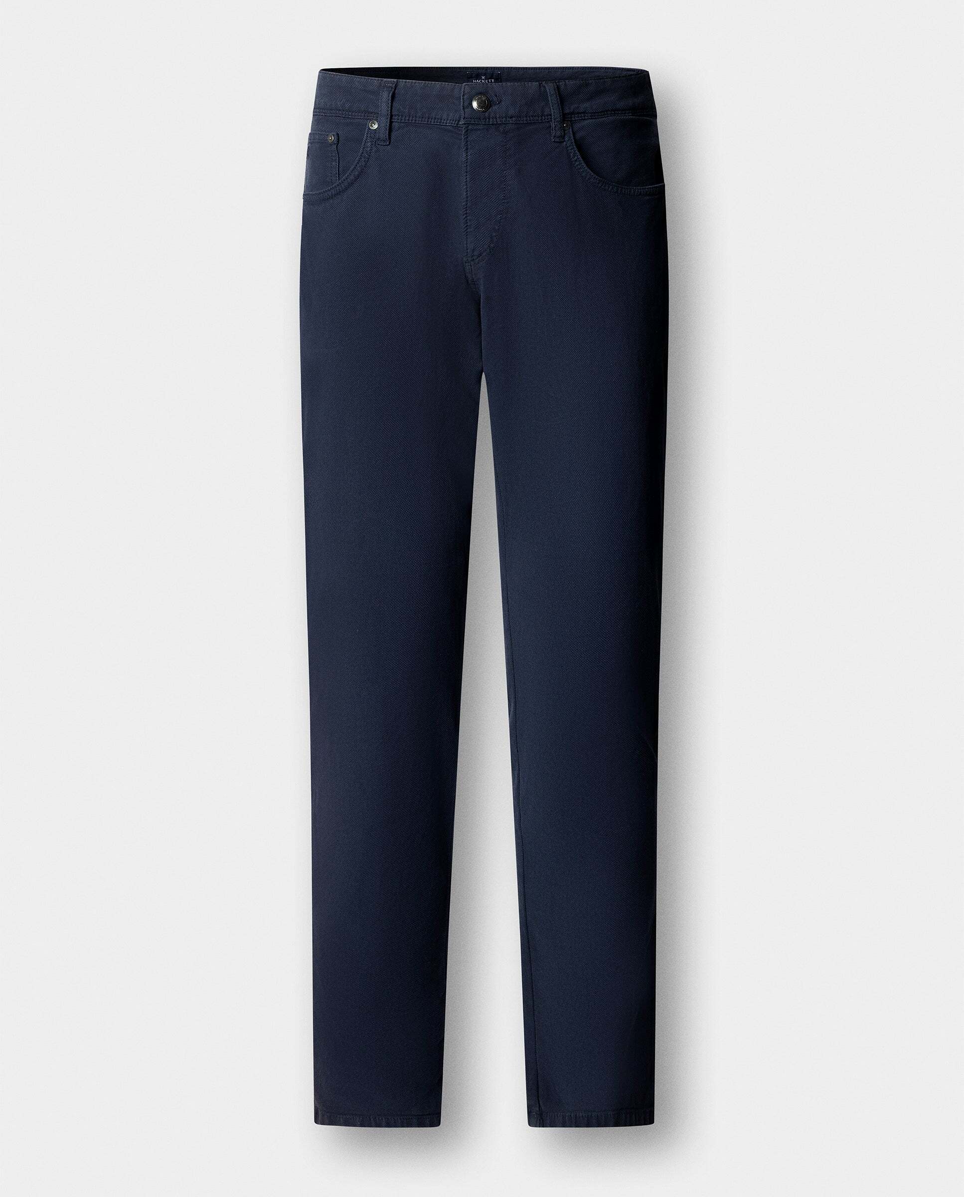 Pantalón de hombre texturizado trinity fit regular - Hackett - Azul marino Azul marino-6