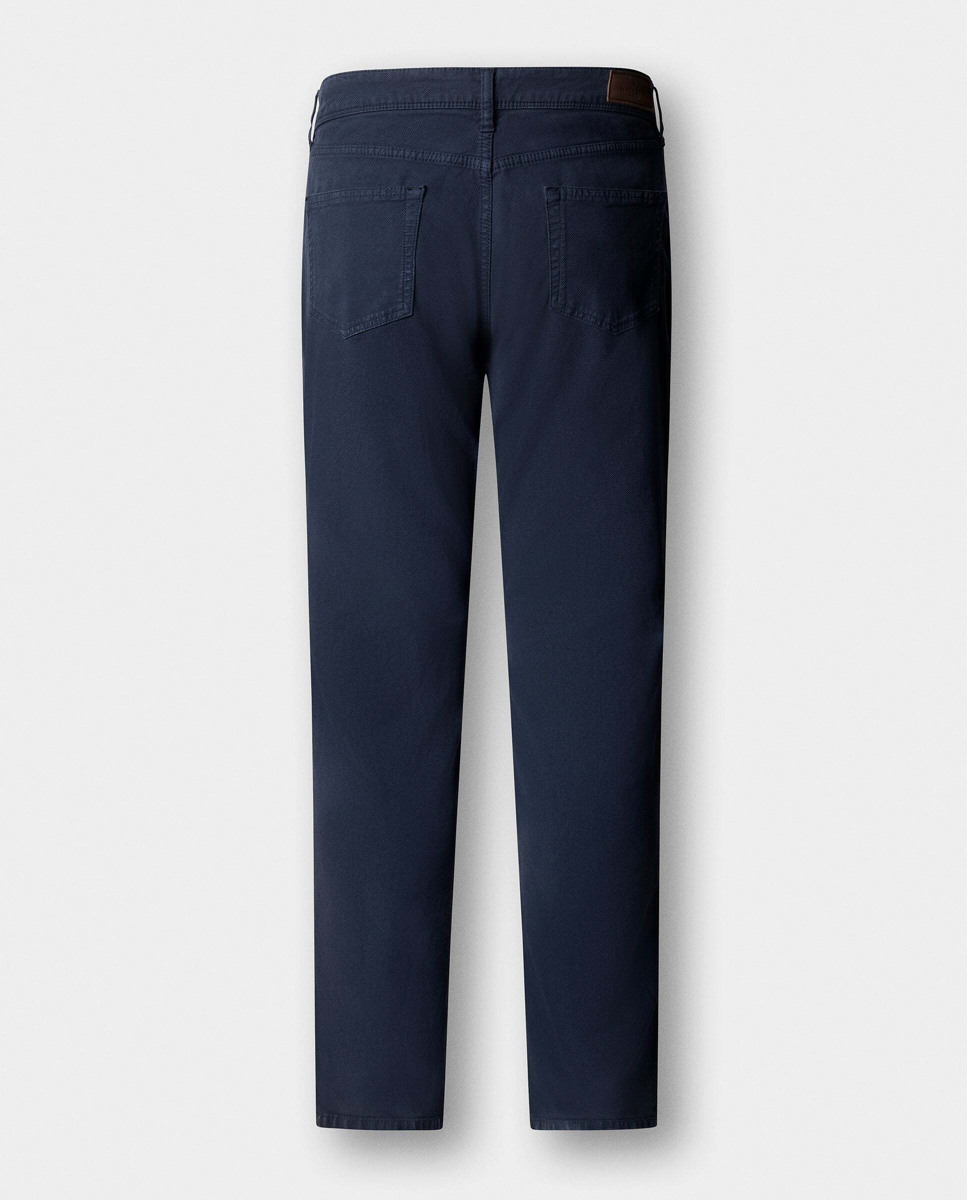 Pantalón de hombre texturizado trinity fit regular - Hackett - Azul Azul-5