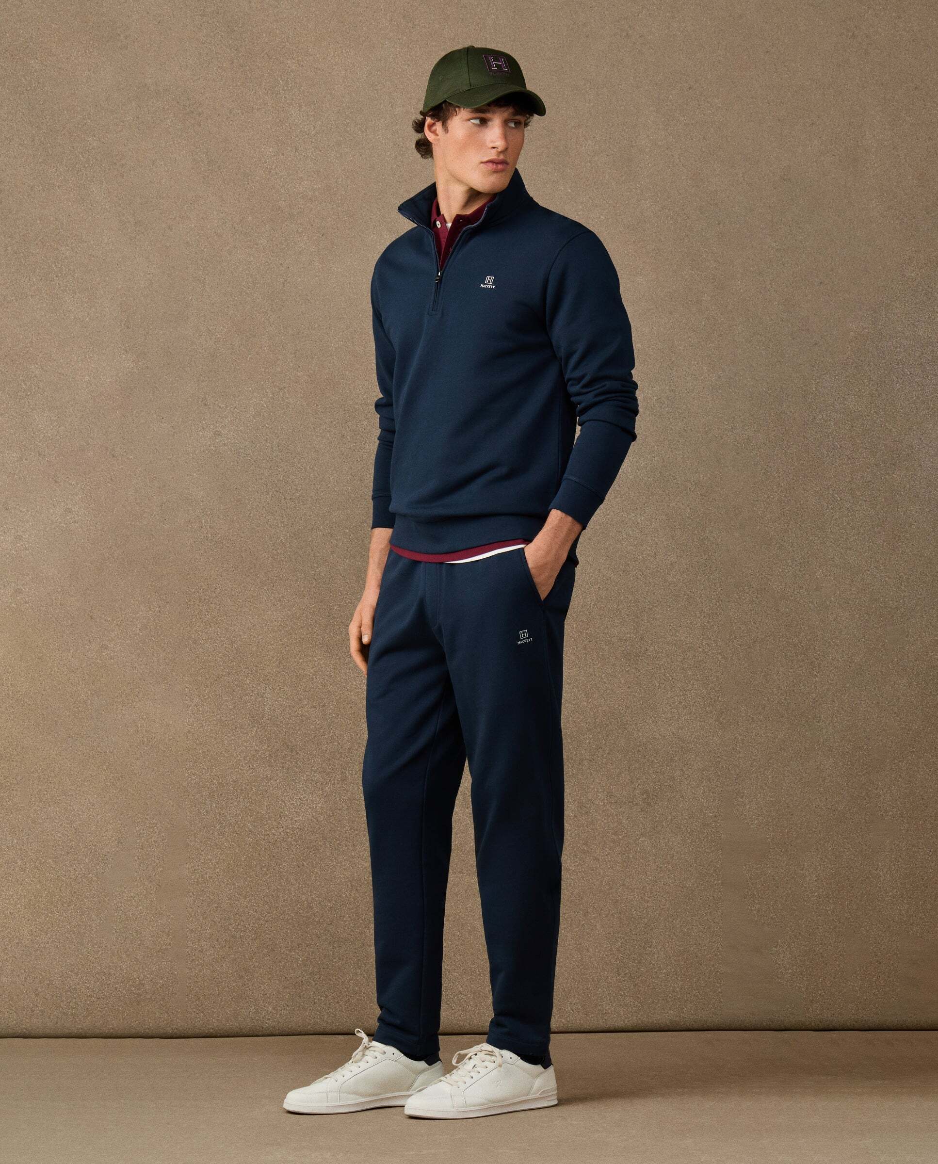 Jogger de felpa con logo - Hackett - Azul Azul-2