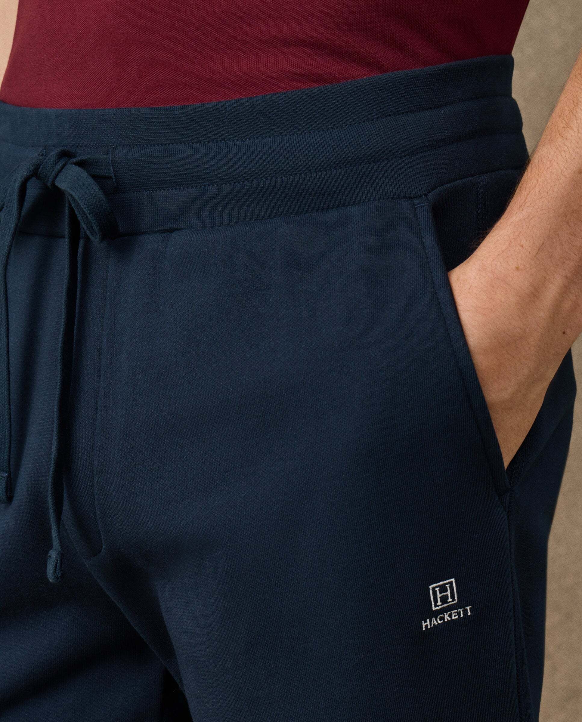 Jogger de felpa con logo - Hackett - Azul Azul-4