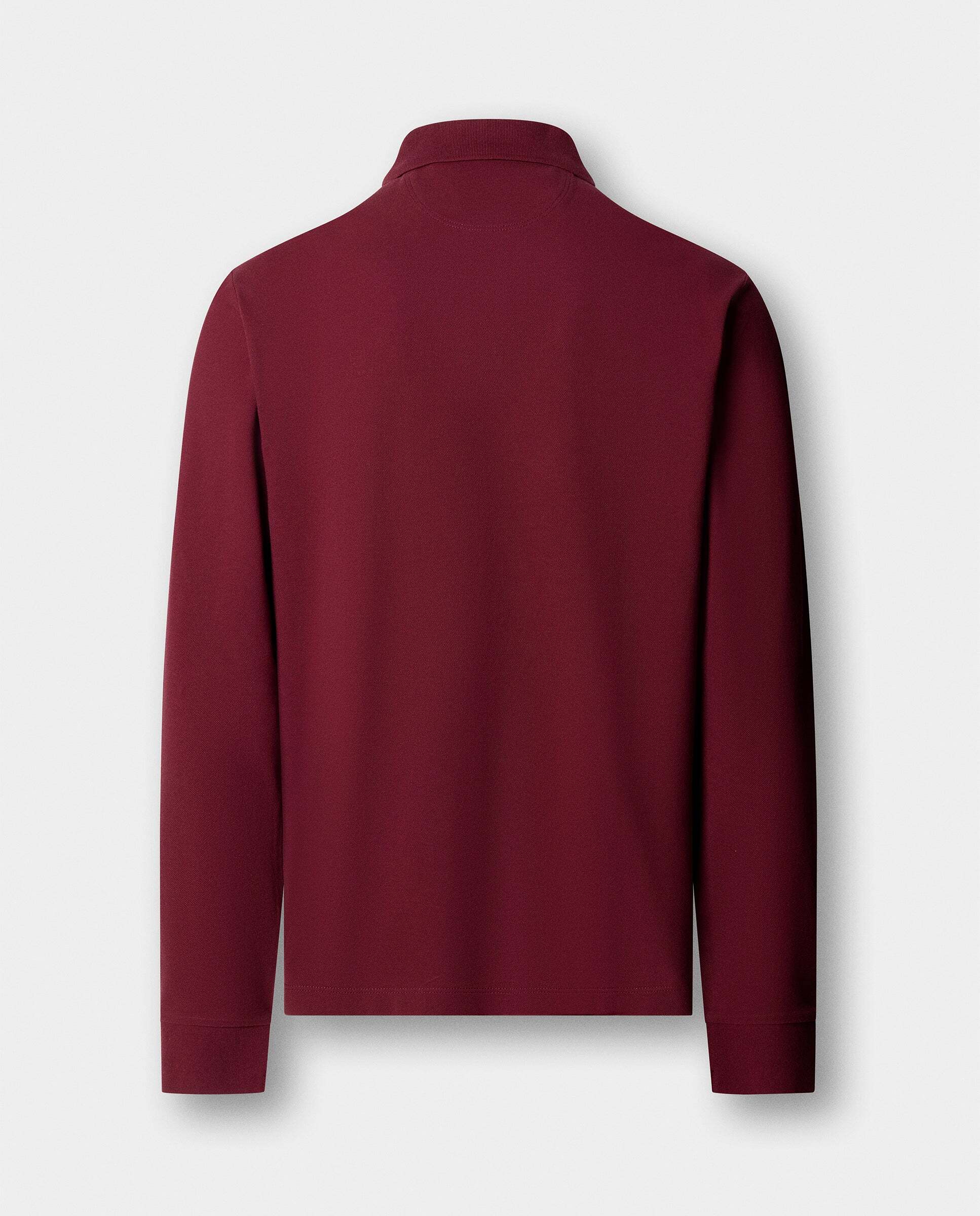 Polo de hombre manga larga con logo fit clásico - Hackett - Rojo Rojo-5
