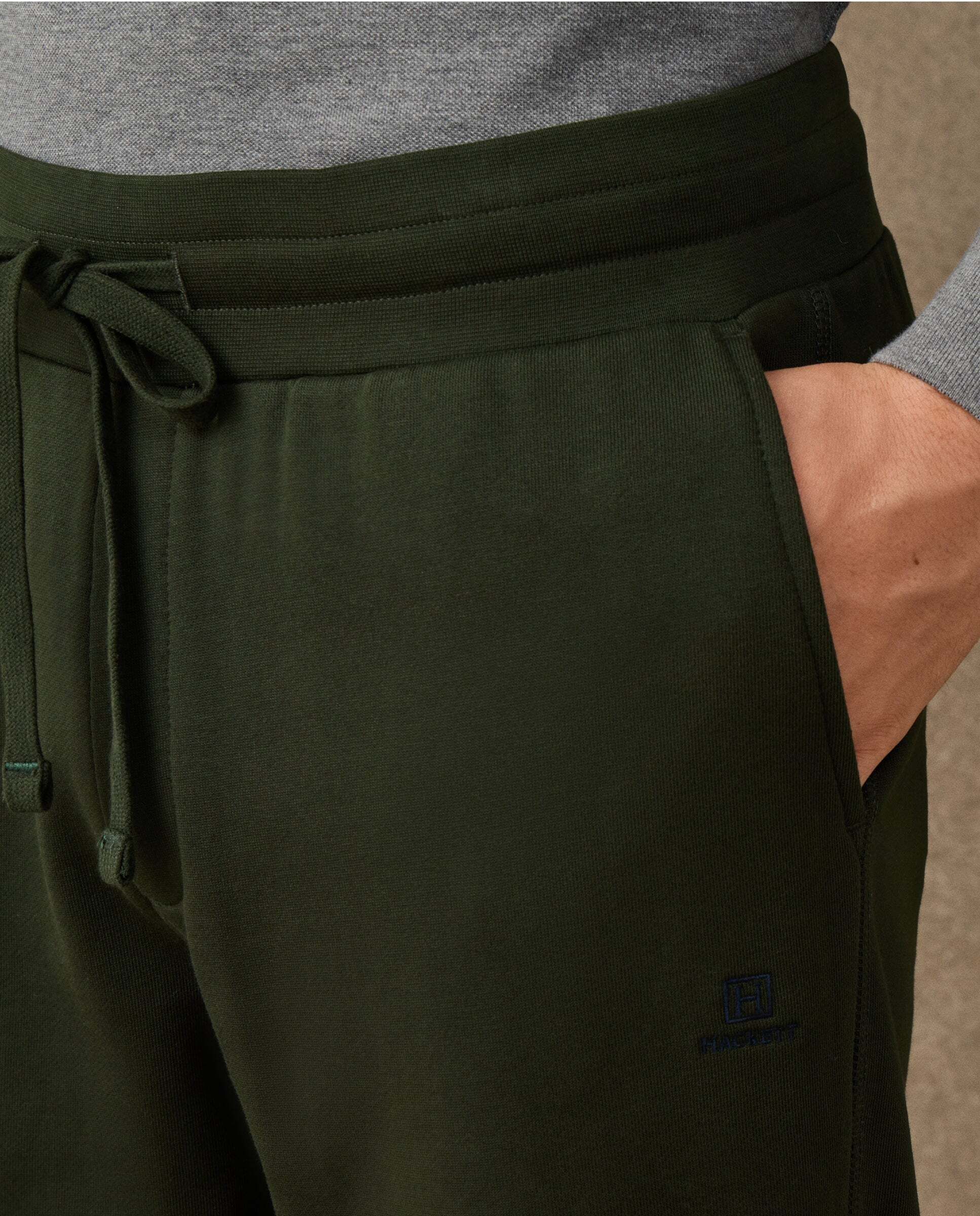 Jogger de felpa con logo - Hackett - Verde Verde-4