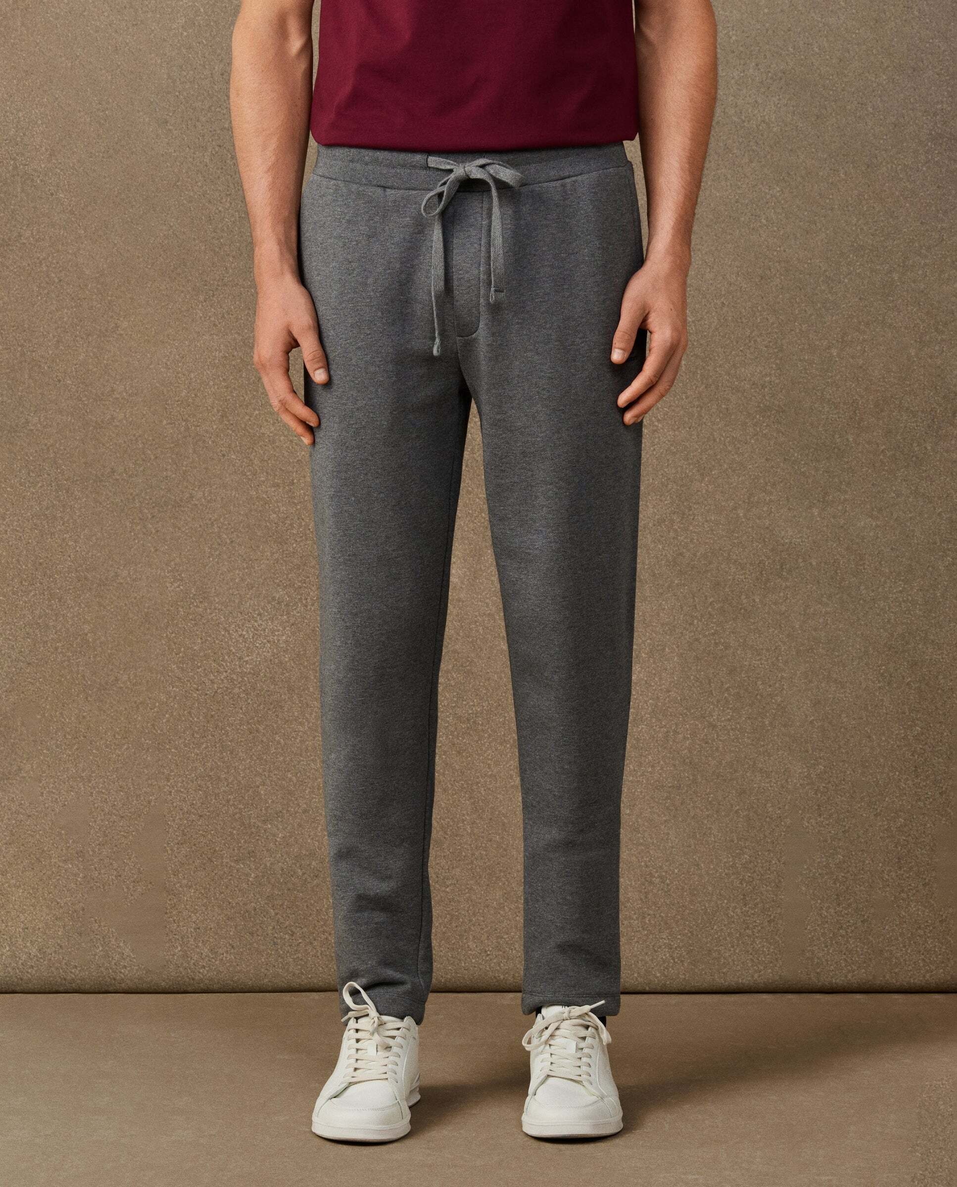 Jogger de felpa con logo - Hackett - Gris Gris-1