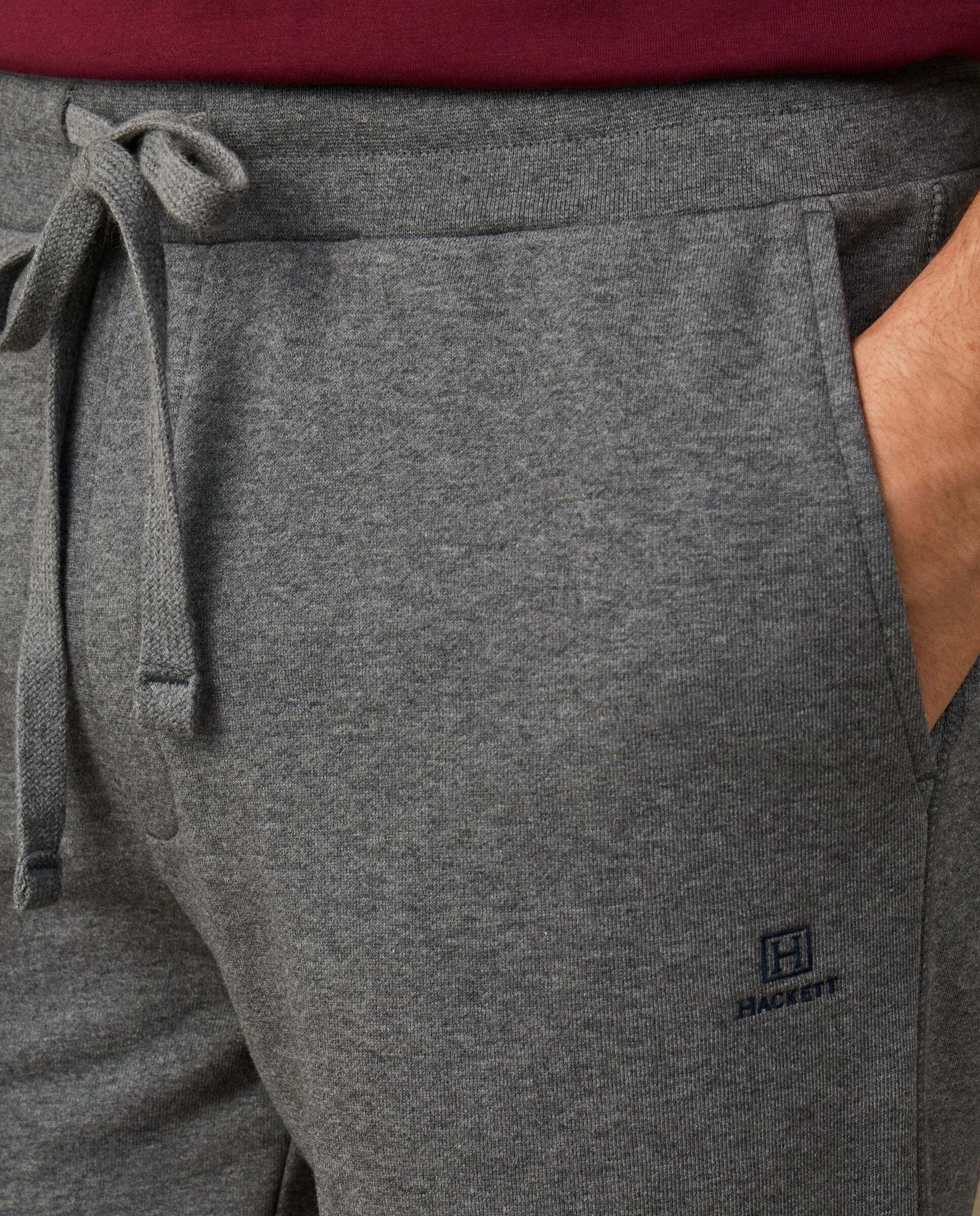 Jogger de felpa con logo - Hackett - Gris Gris-4