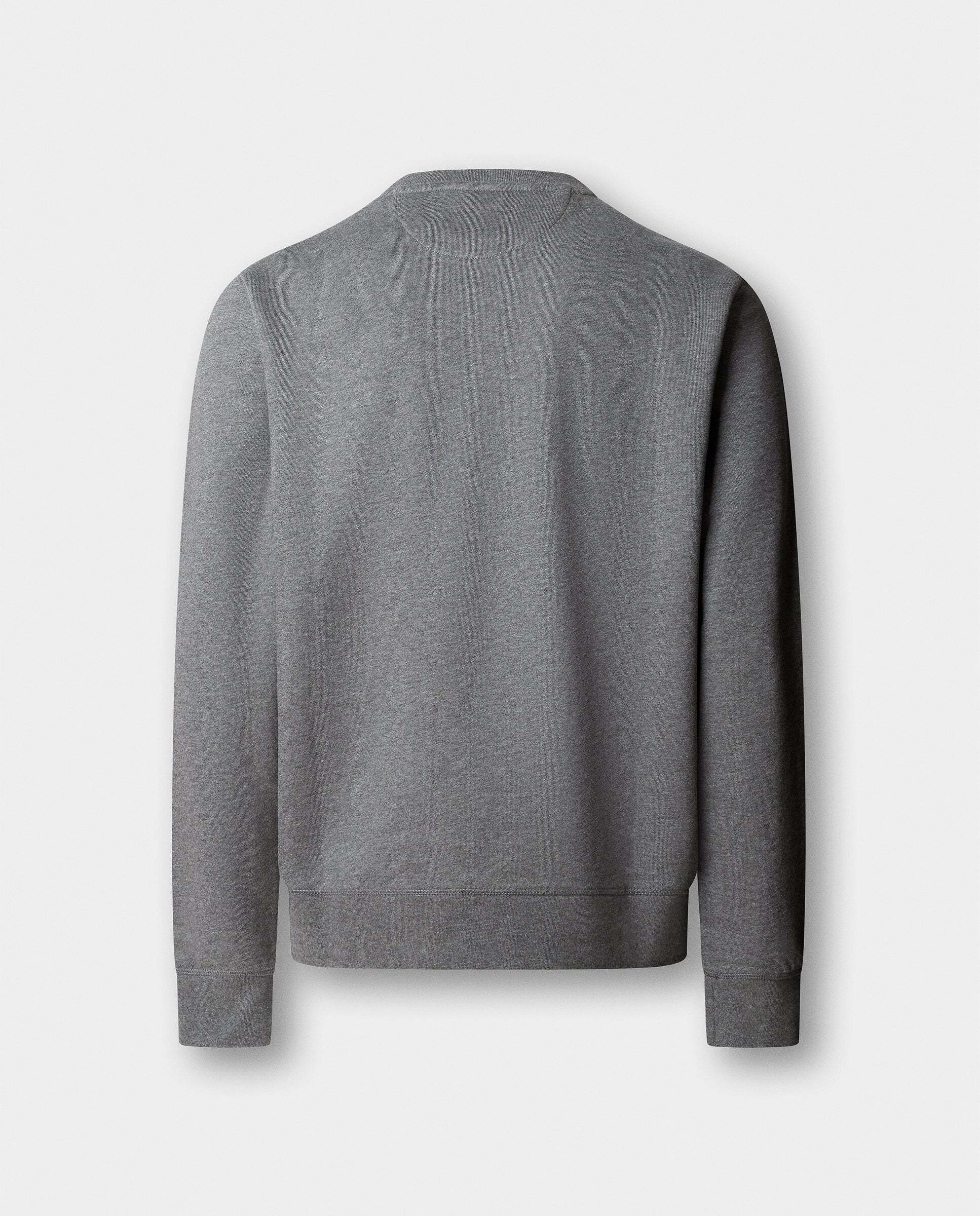 Sudadera de hombre algodón cuello redondo con logo - Hackett - Gris Gris-5