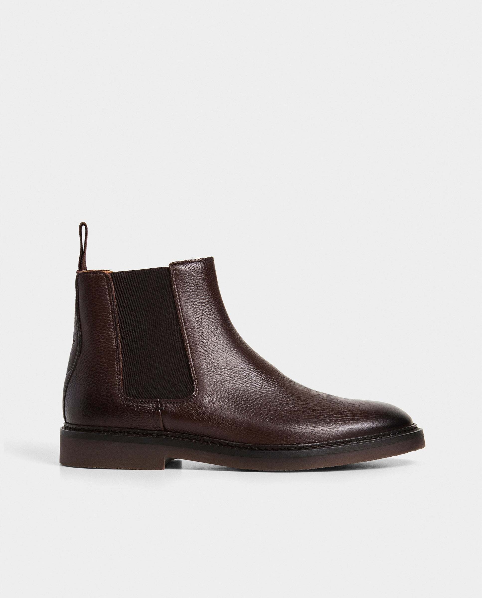 Imagen 1 de Botas de hombre chelsea de piel elsted Marrón oscuro