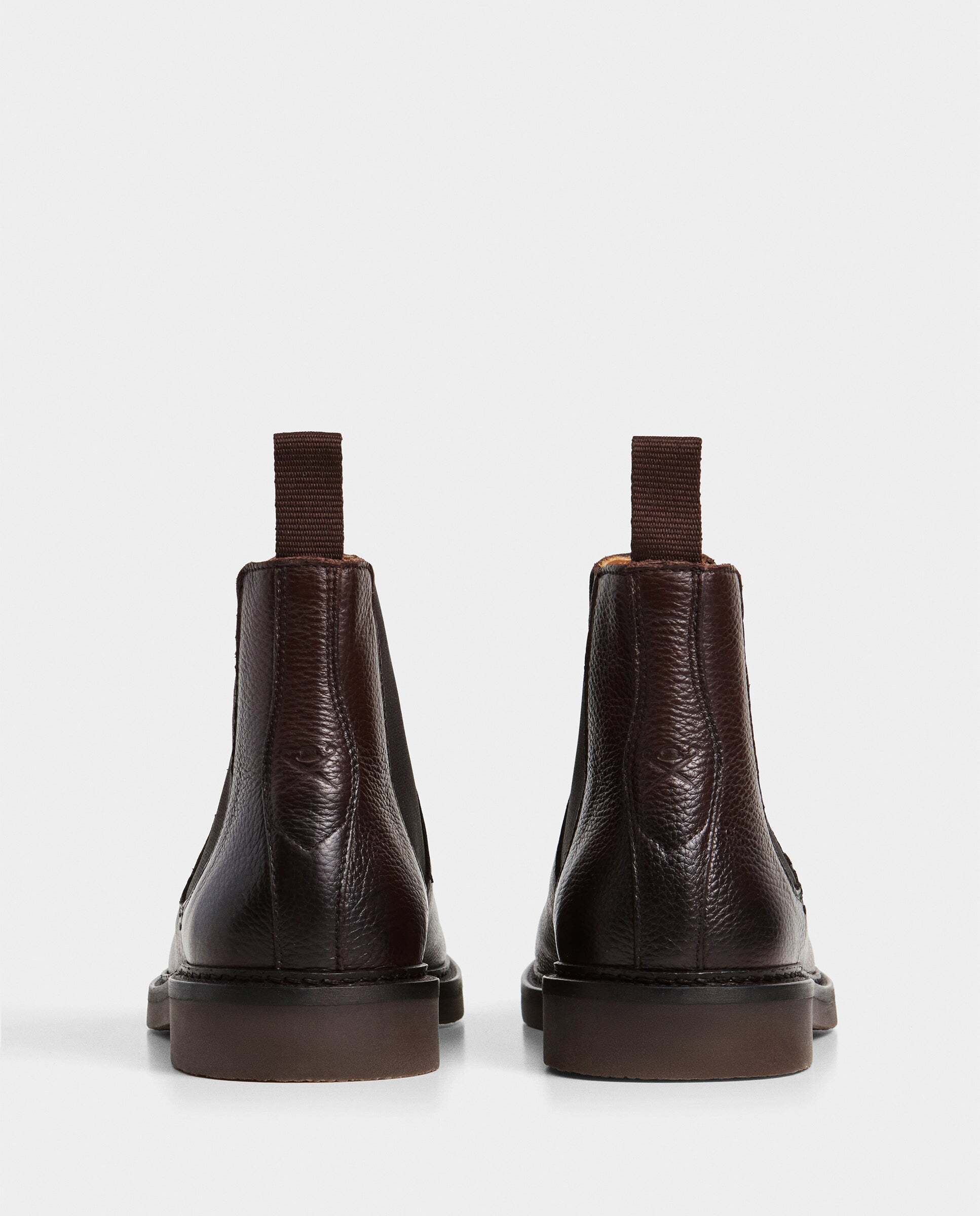 Imagen 4 de Botas de hombre chelsea de piel elsted - Hackett - Marrón oscuro Marrón oscuro