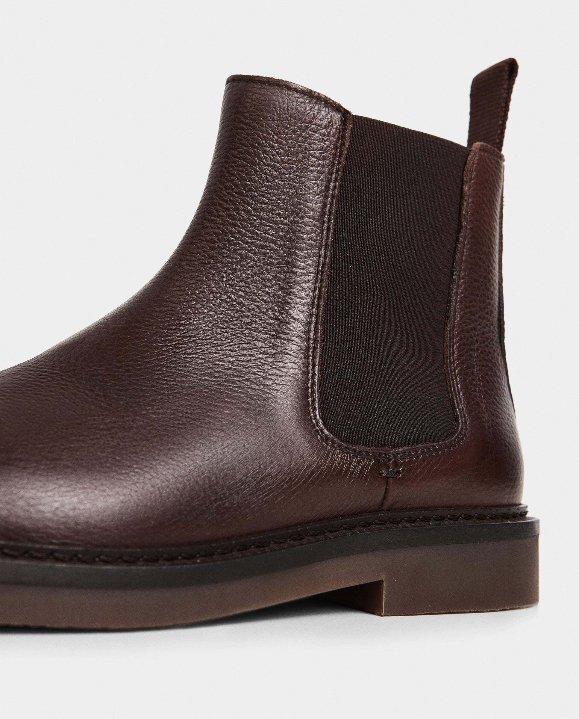 Imagen 5 de Botas de hombre chelsea de piel elsted - Hackett - Marrón oscuro Marrón oscuro
