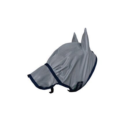 Máscara Antimoscas Waldhausen - Protector Nasal, Color Gris Plateado