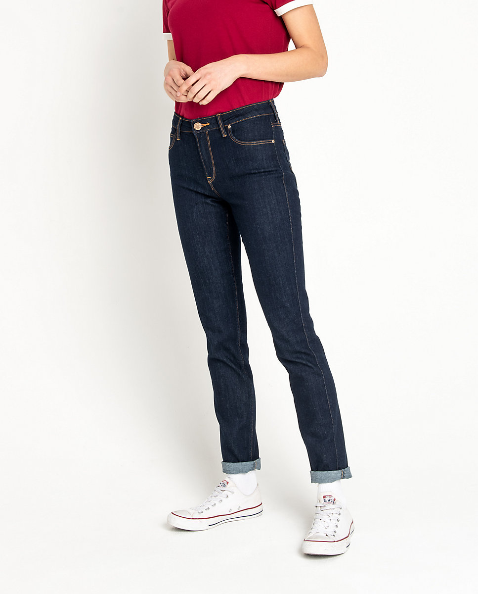 Vaquero pitillo de mujer Elly slim de tiro medio en color - Lee - Azul Azul-2