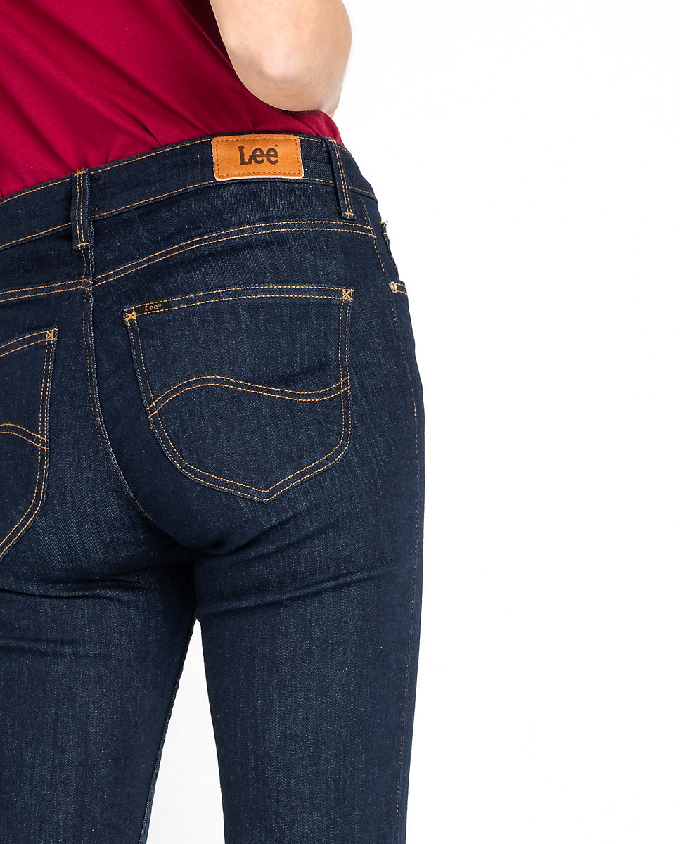 Vaquero pitillo de mujer Elly slim de tiro medio en color - Lee - Azul Azul-4